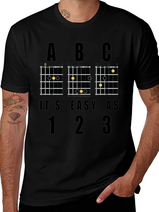 Easy Guitar Chords Graphic T-Shirt