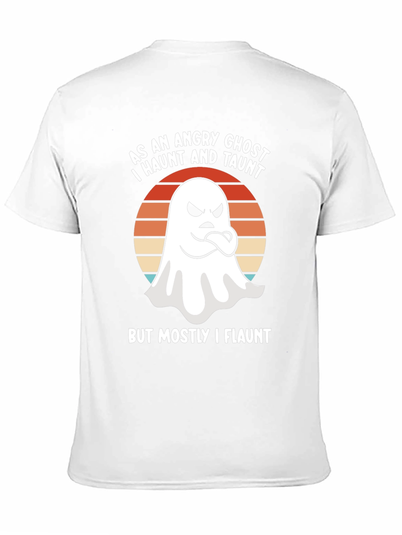 Angry Ghost Haunt & Taunt Halloween Tee