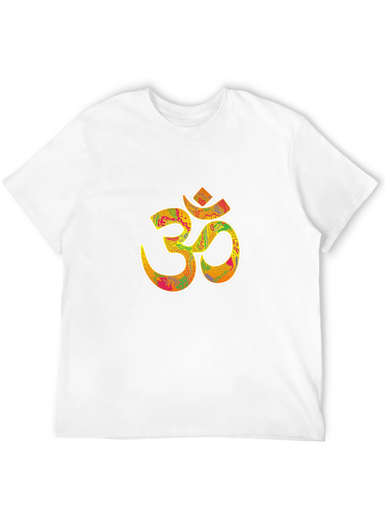 Om Symbol Graphic Tee - Black Cotton Blend T-Shirt