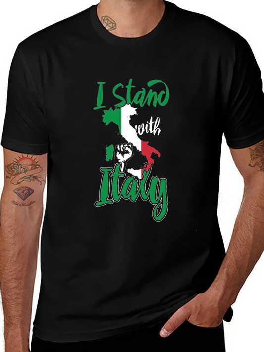 I Stand With Italy Graphic T-Shirt