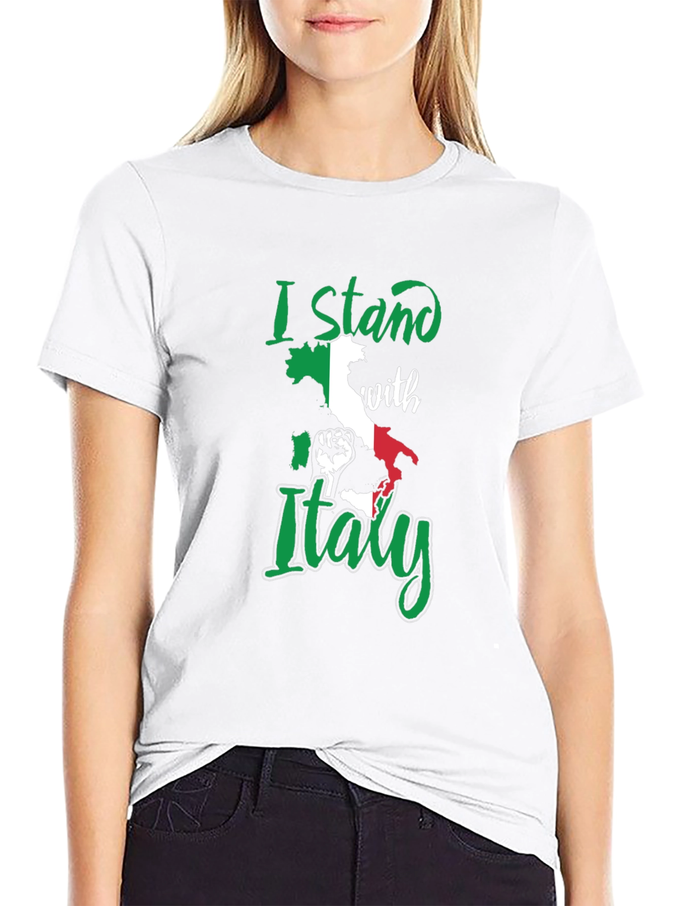 I Stand With Italy Graphic T-Shirt