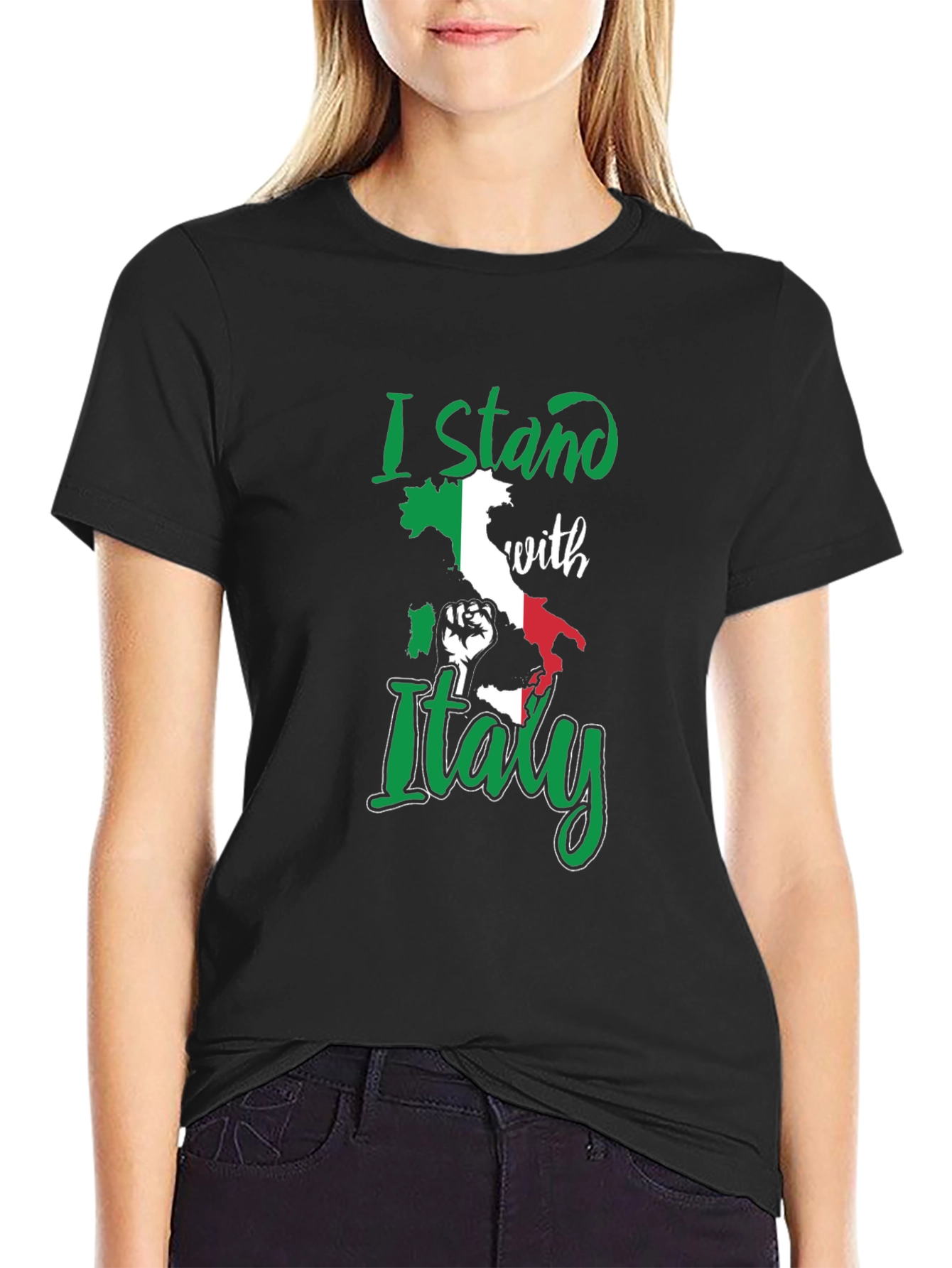 I Stand With Italy Graphic T-Shirt