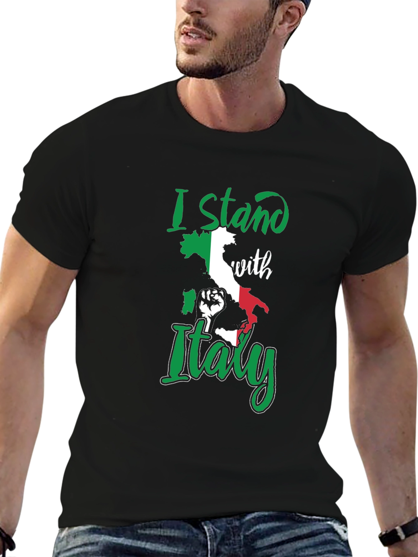 I Stand With Italy Graphic T-Shirt