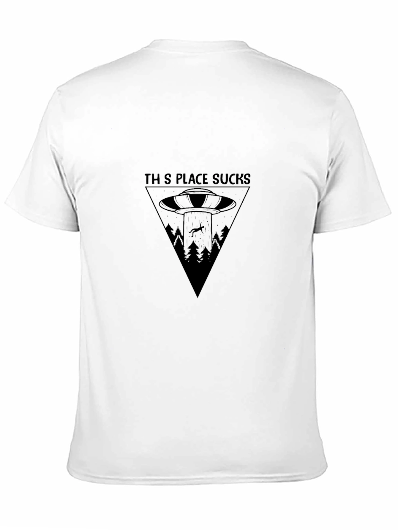 This Place Sucks Alien Abduction Graphic Tee