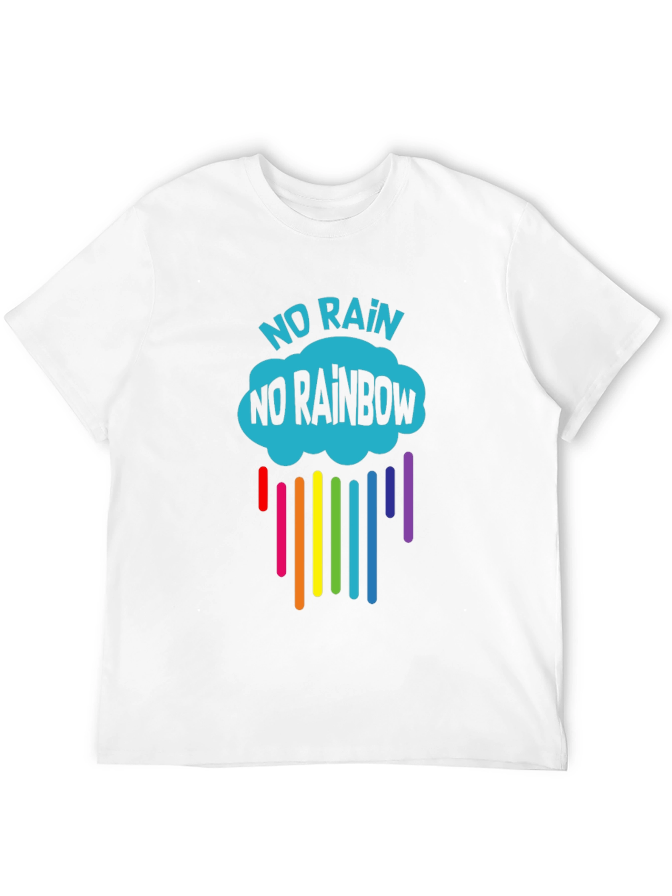No Rain No Rainbow Graphic T-Shirt