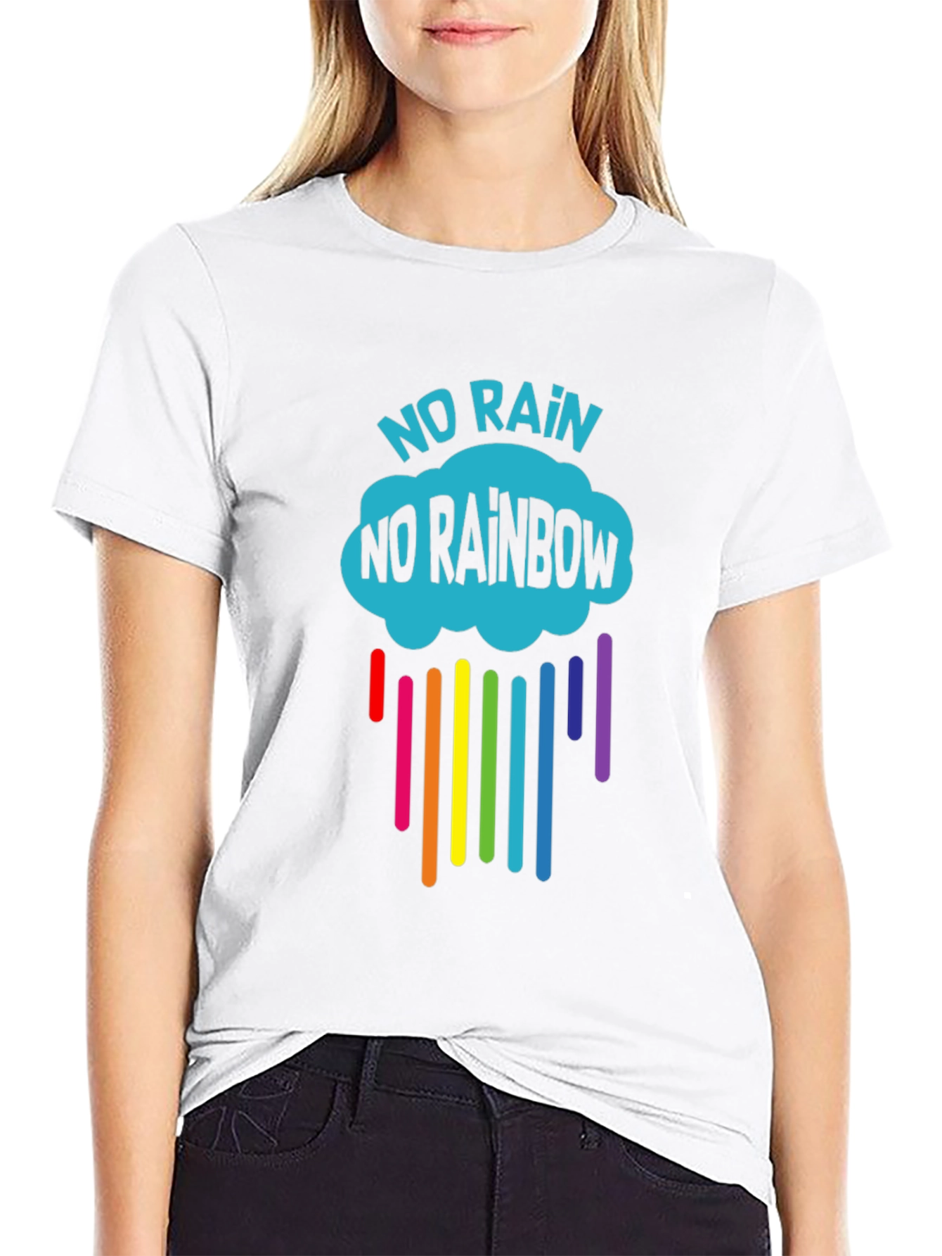 No Rain No Rainbow Graphic T-Shirt