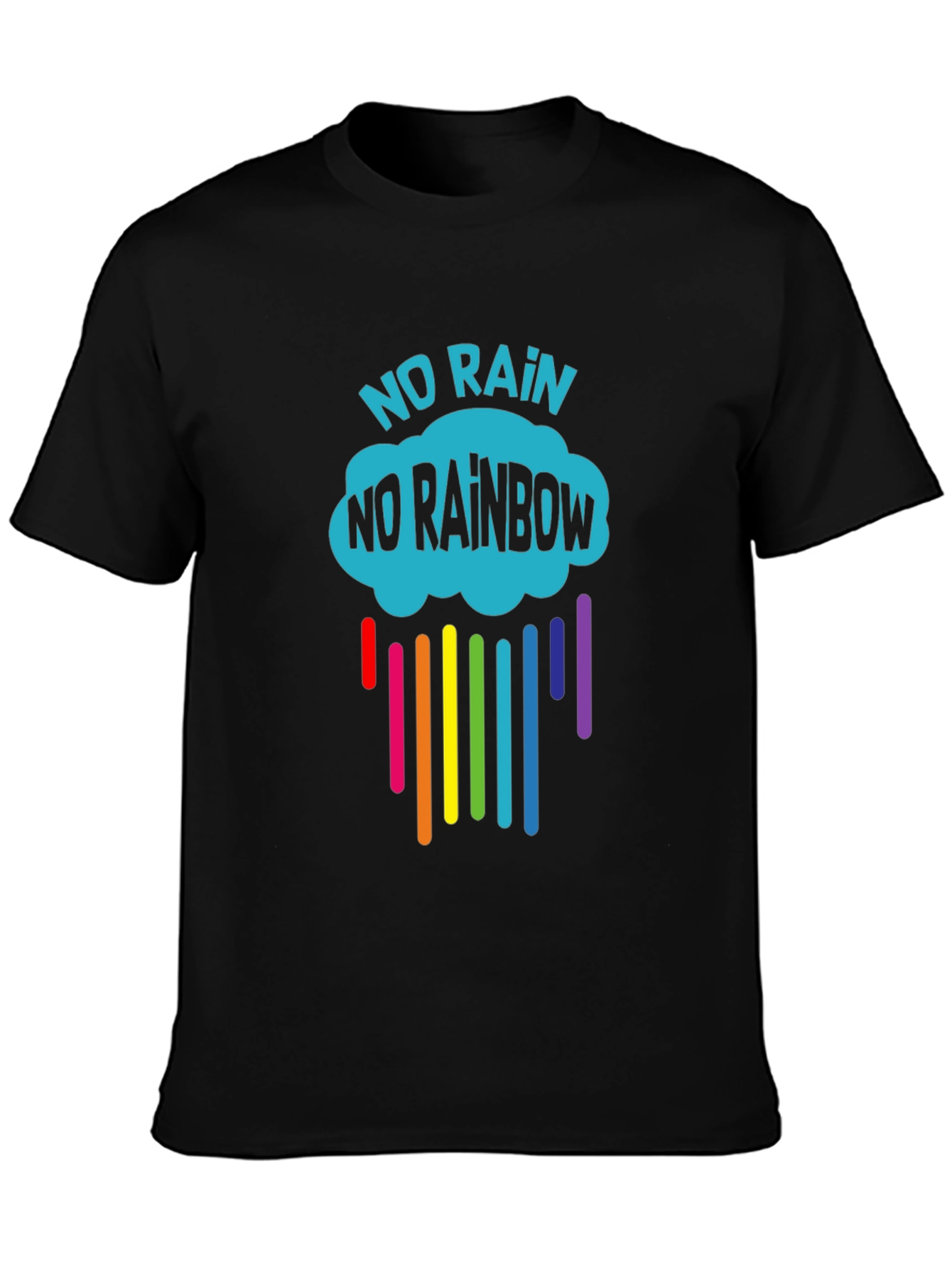 No Rain No Rainbow Graphic T-Shirt