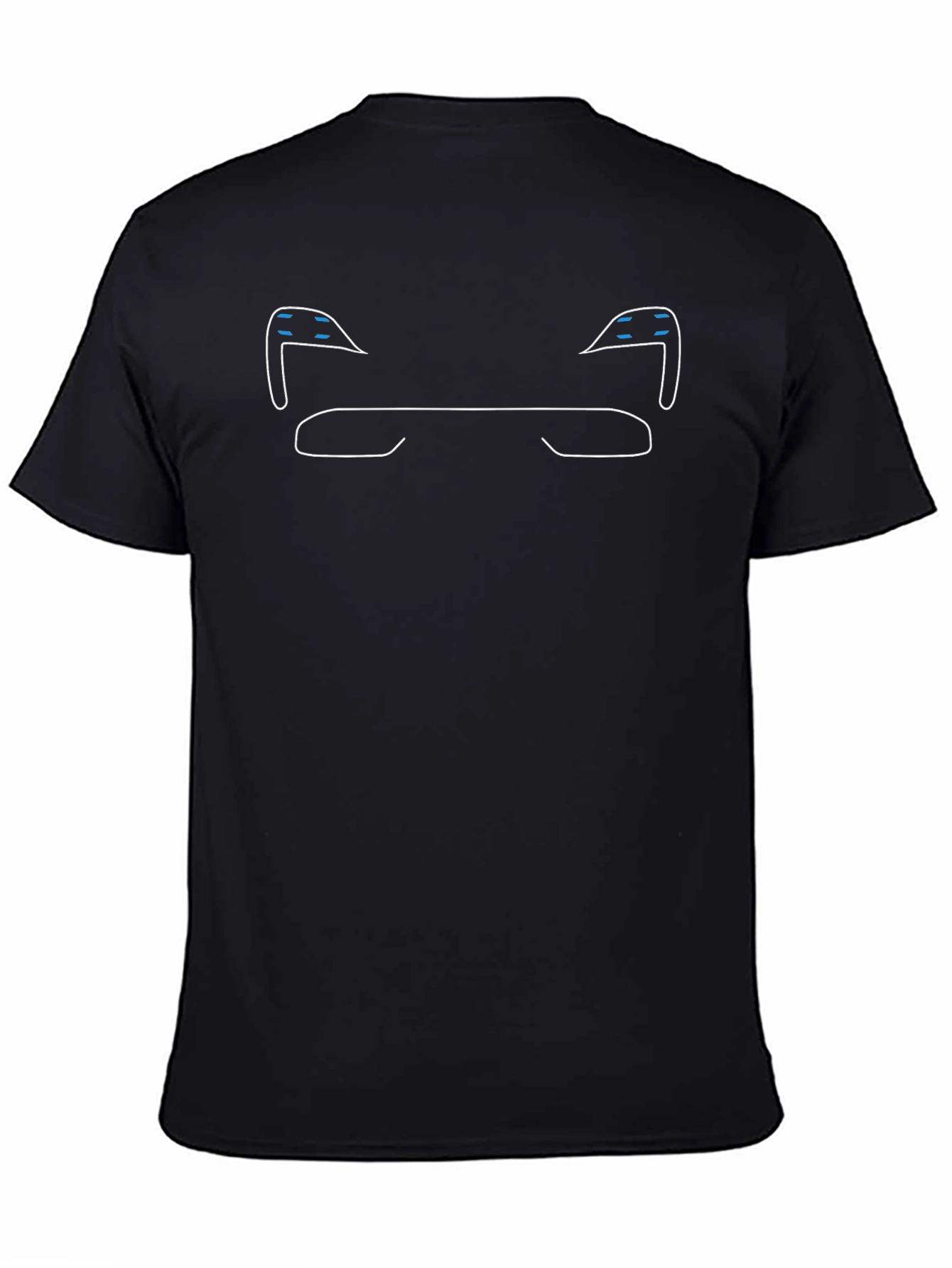 Minimalist Car Line Art Black T-Shirt