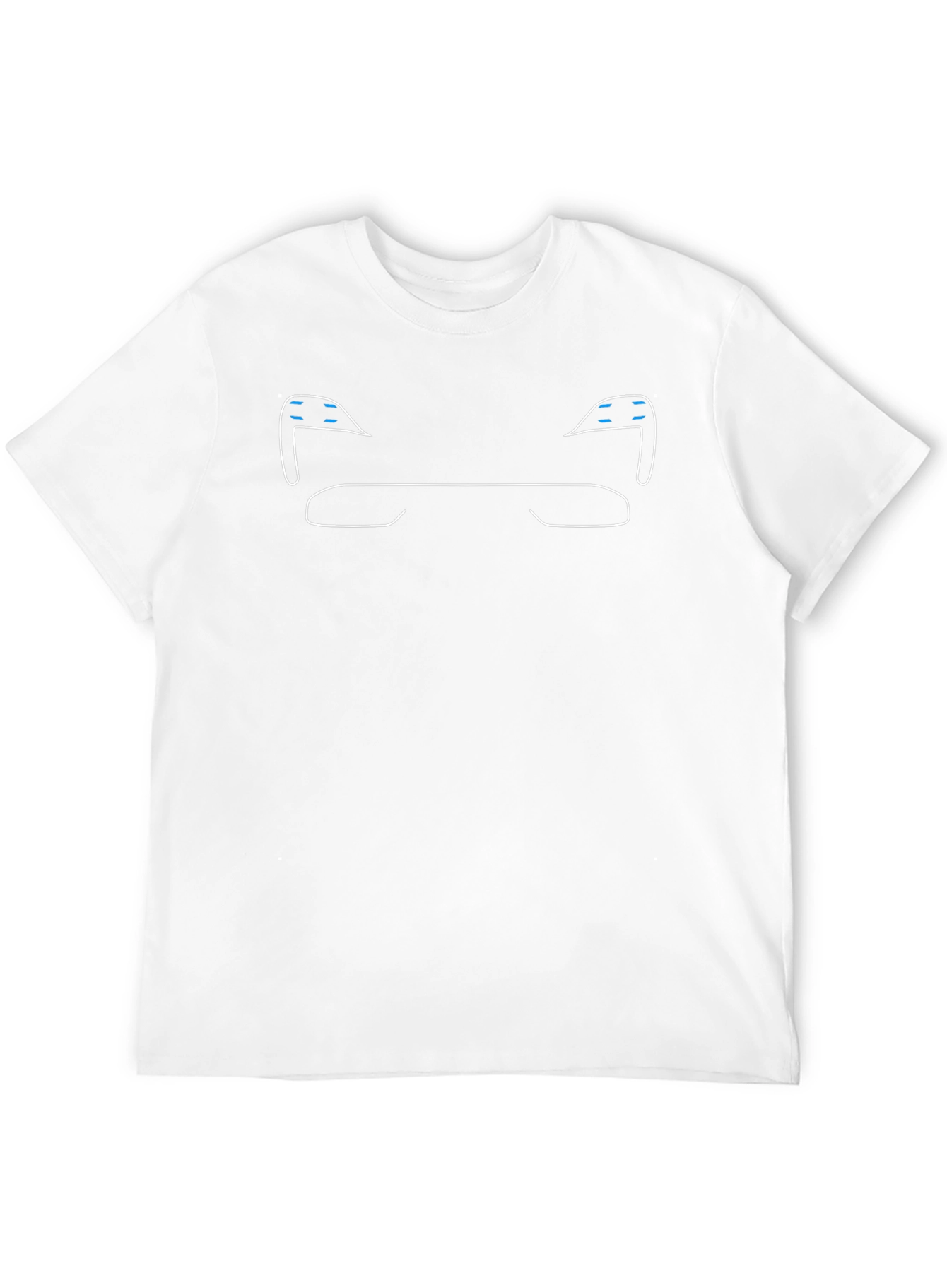 Minimalist Car Line Art Black T-Shirt