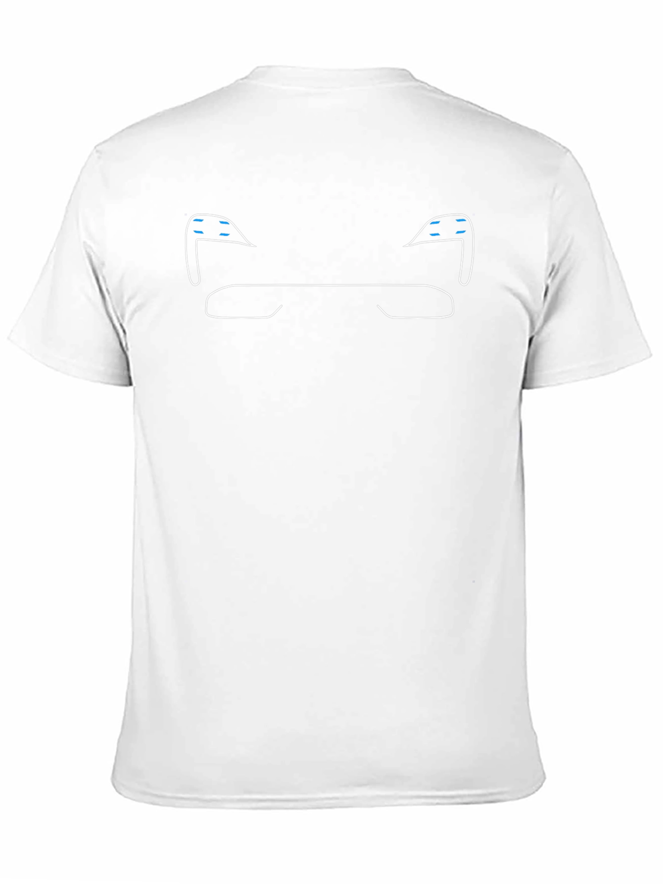 Minimalist Car Line Art Black T-Shirt