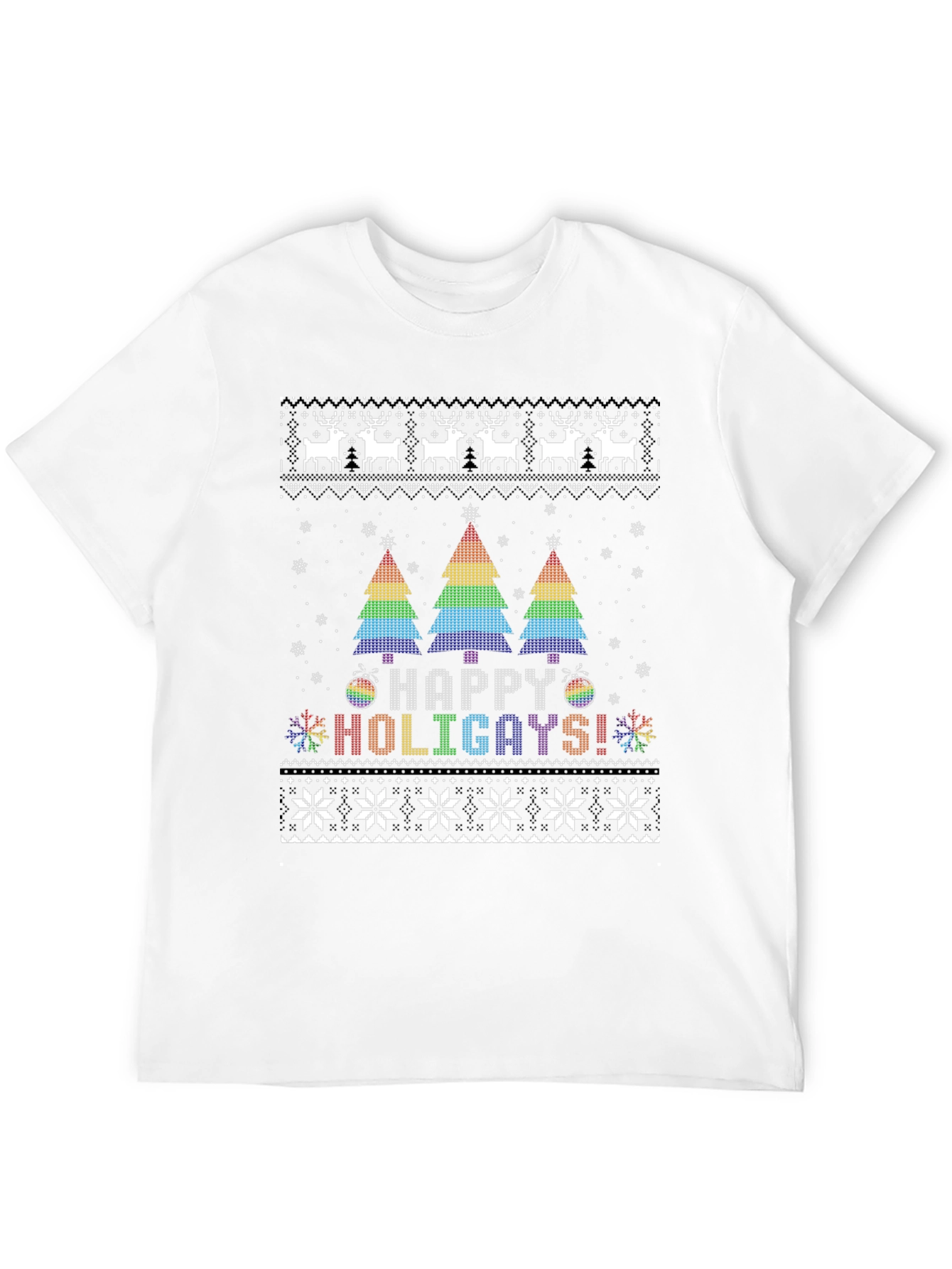 Happy Holigays Ugly Christmas Sweater T-Shirt