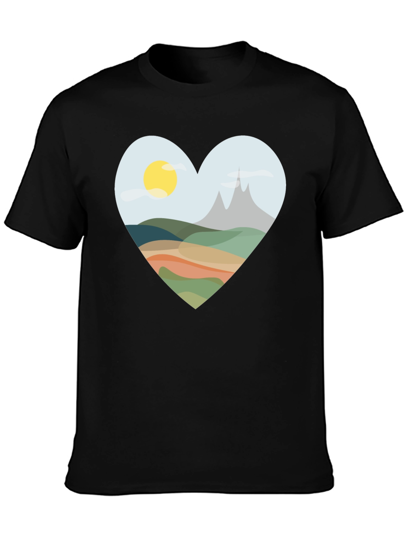 Heart Landscape Graphic Tee
