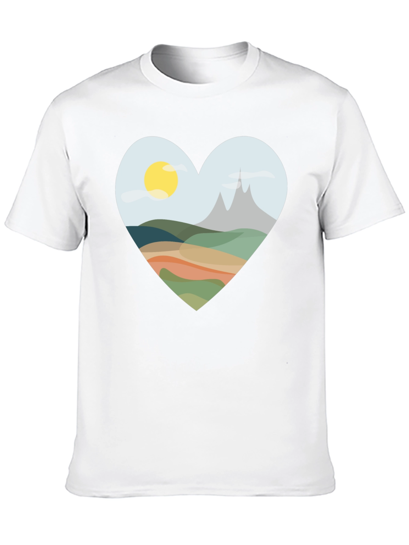 Heart Landscape Graphic Tee