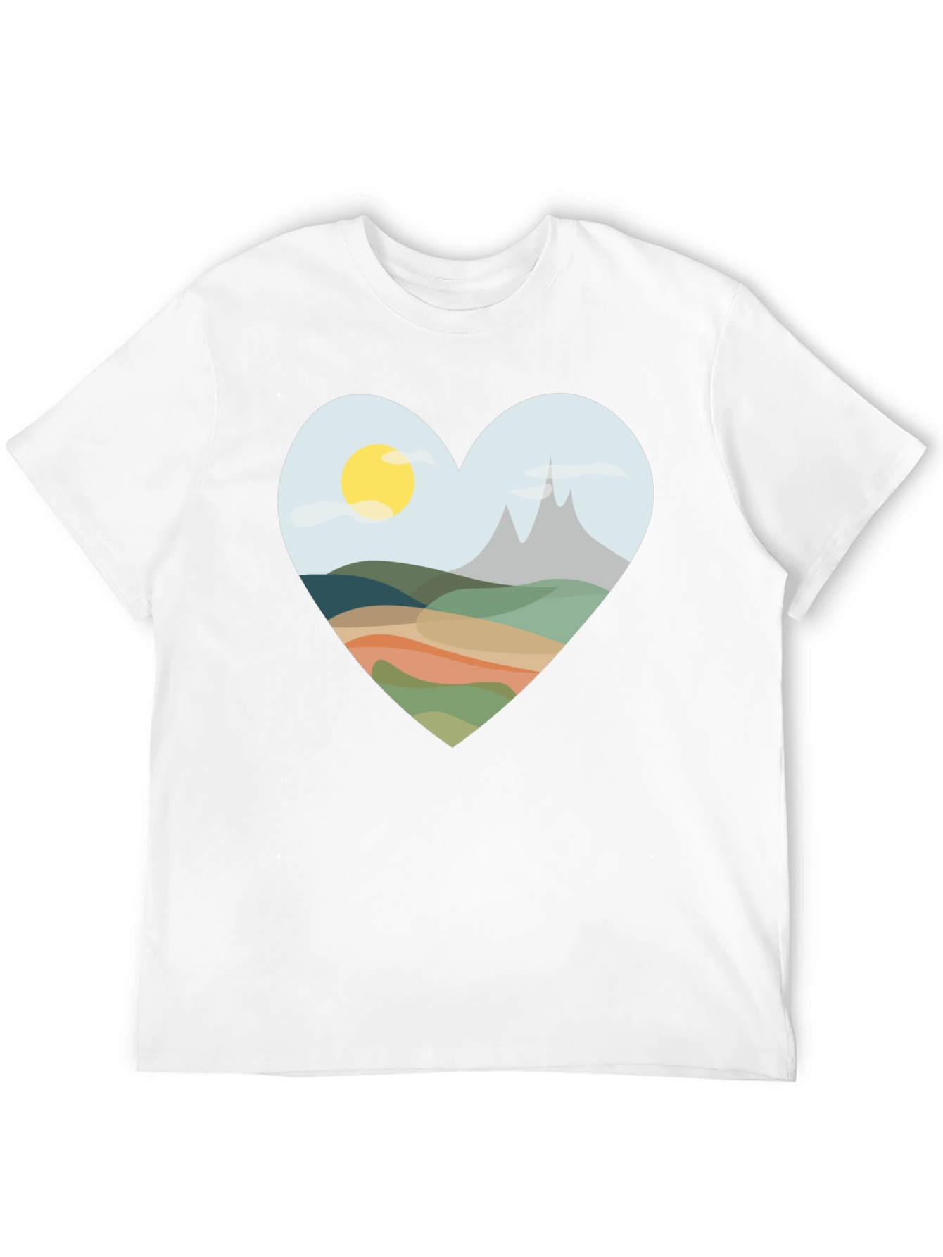Heart Landscape Graphic Tee