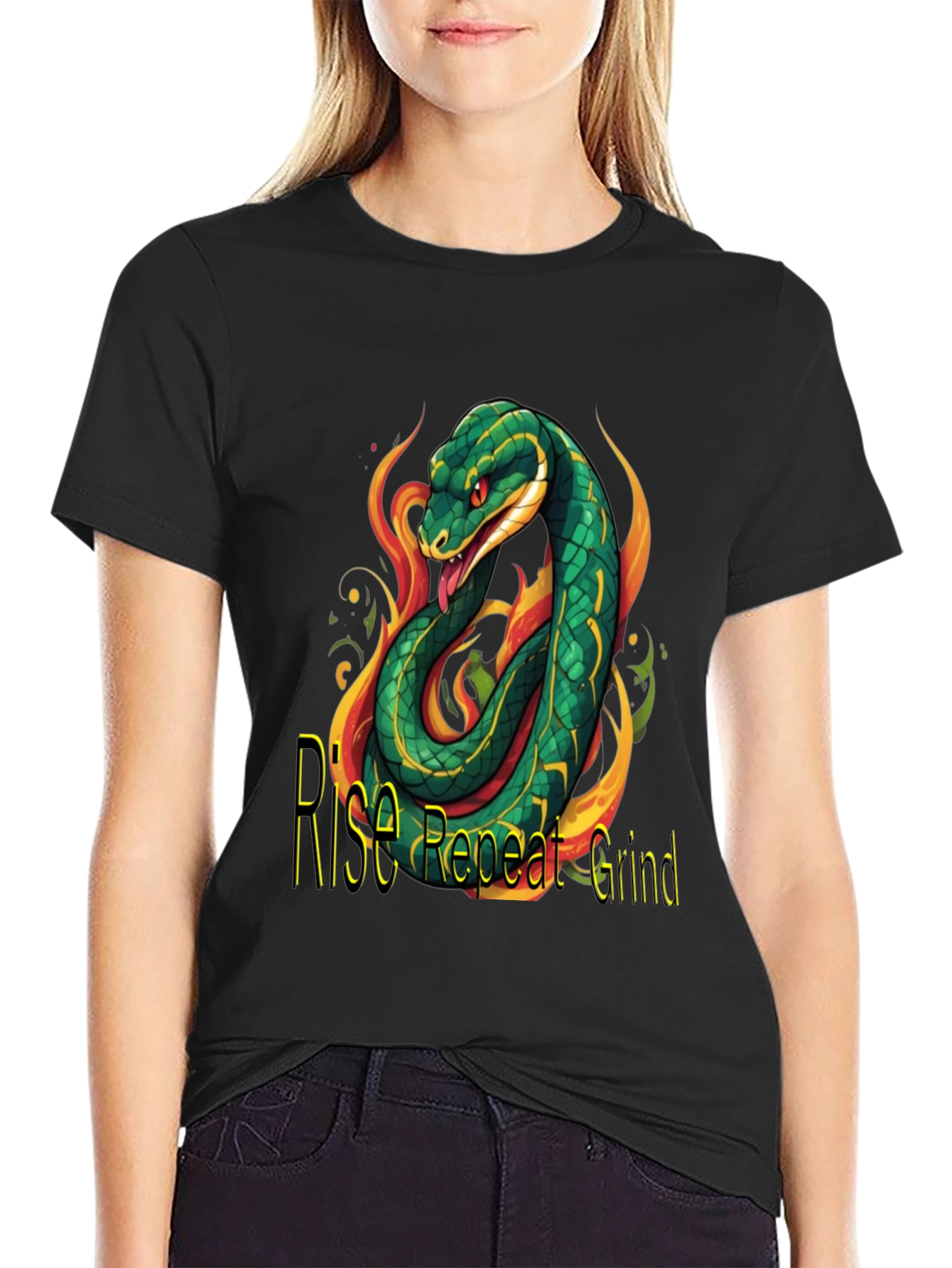 Rise Repeat Grind Snake Graphic T-Shirt