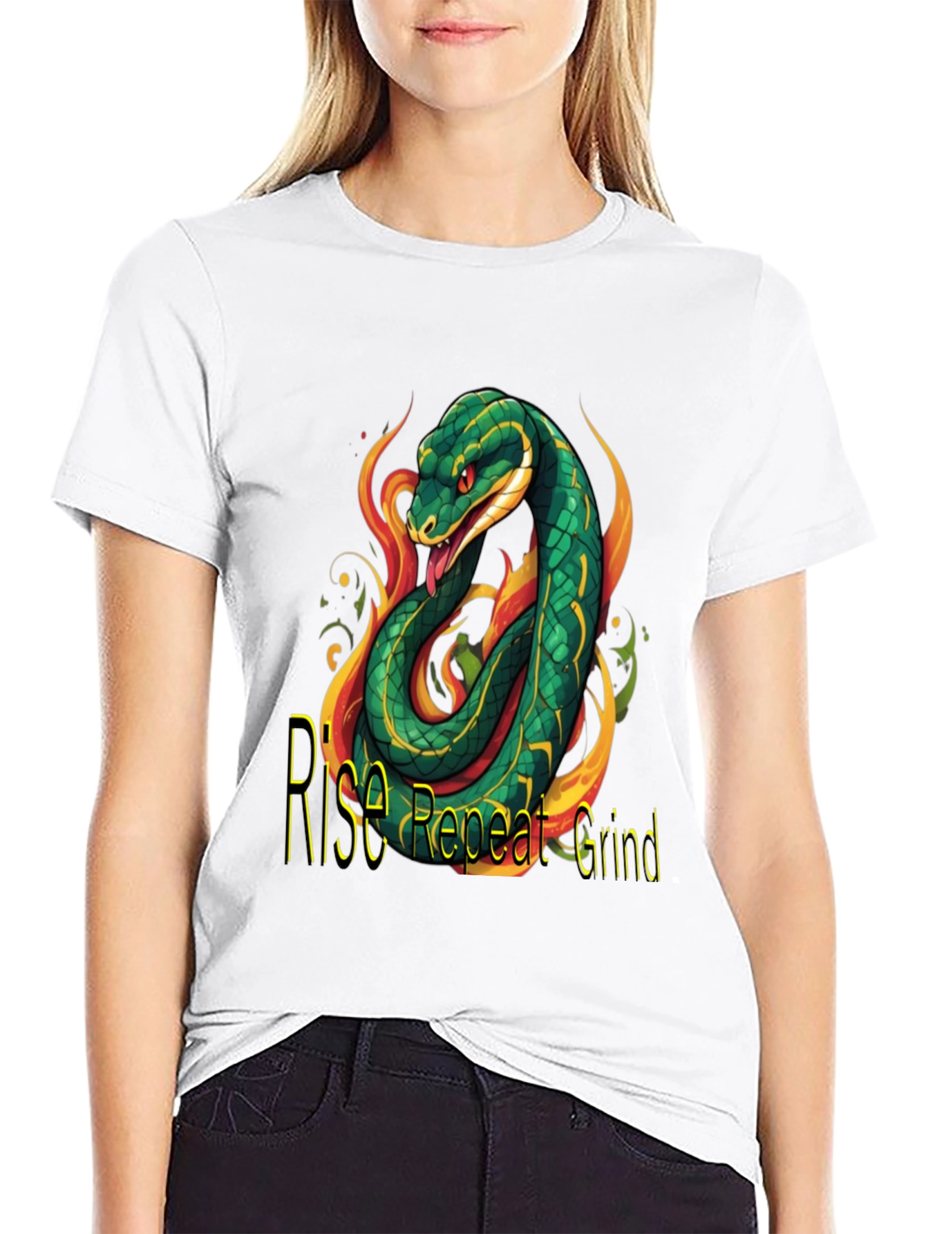 Rise Repeat Grind Snake Graphic T-Shirt