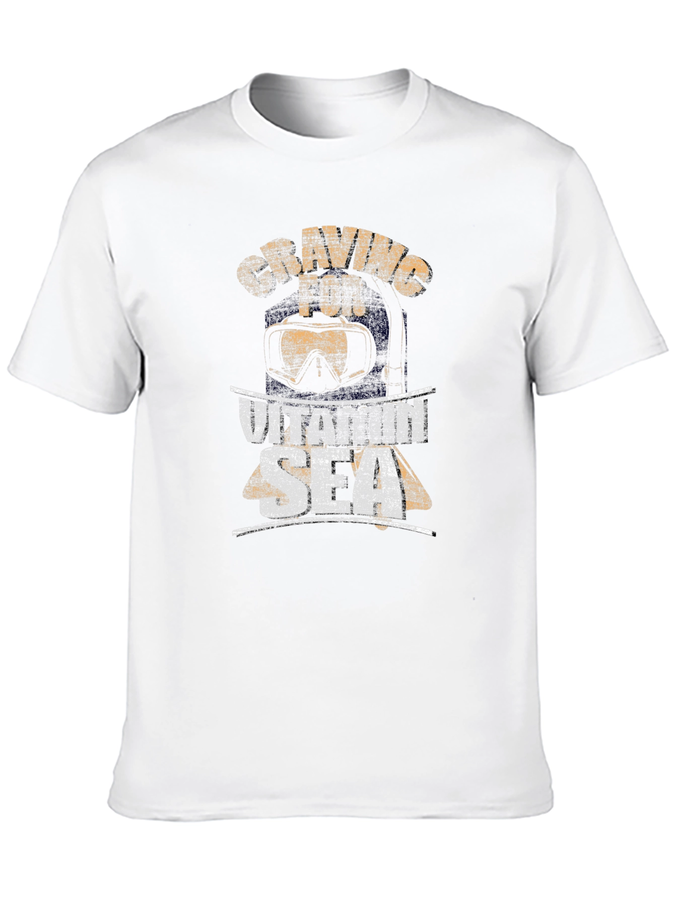 Craving for Vitamin Sea Mens Black T-Shirt