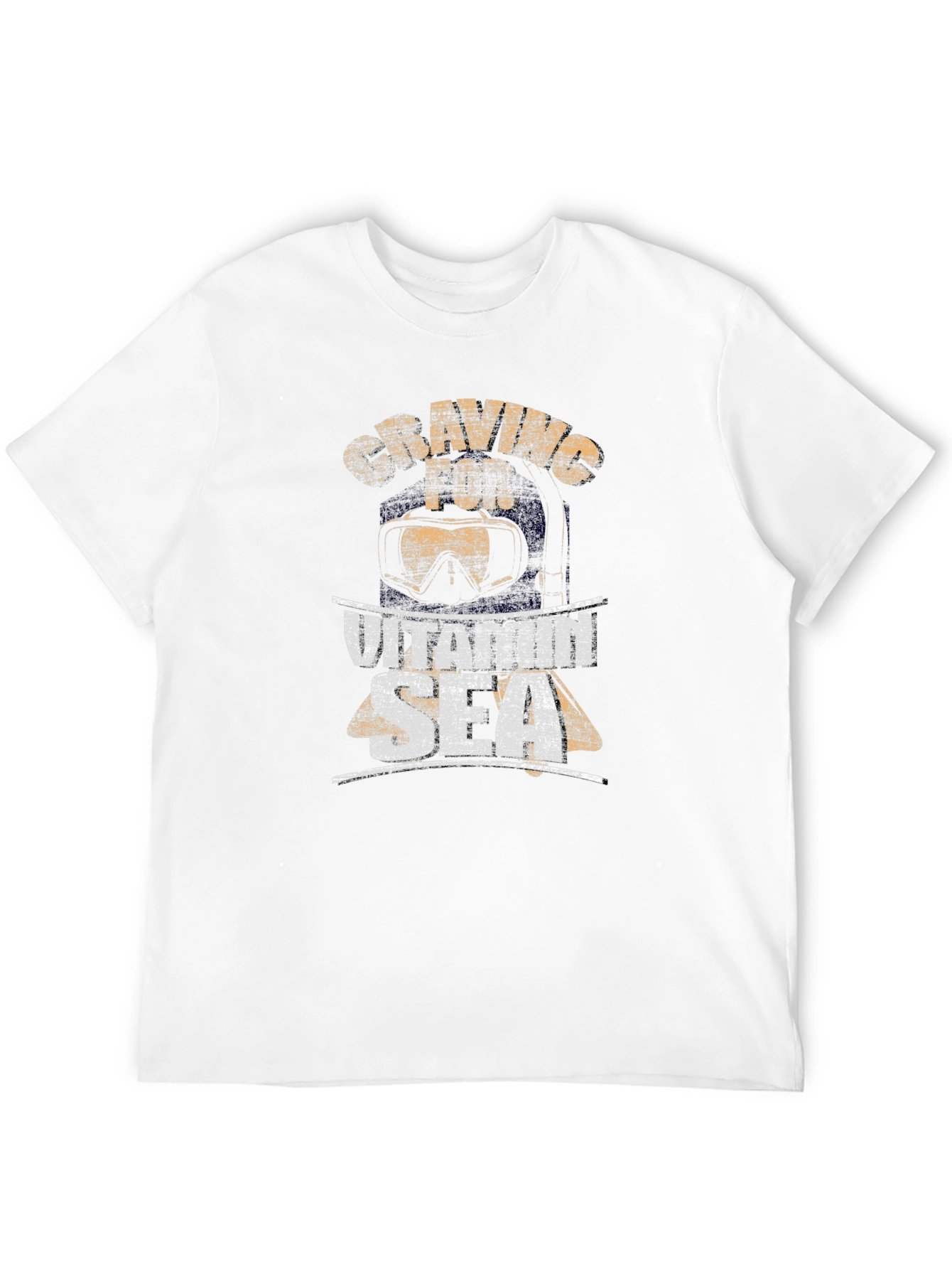 Craving for Vitamin Sea Mens Black T-Shirt