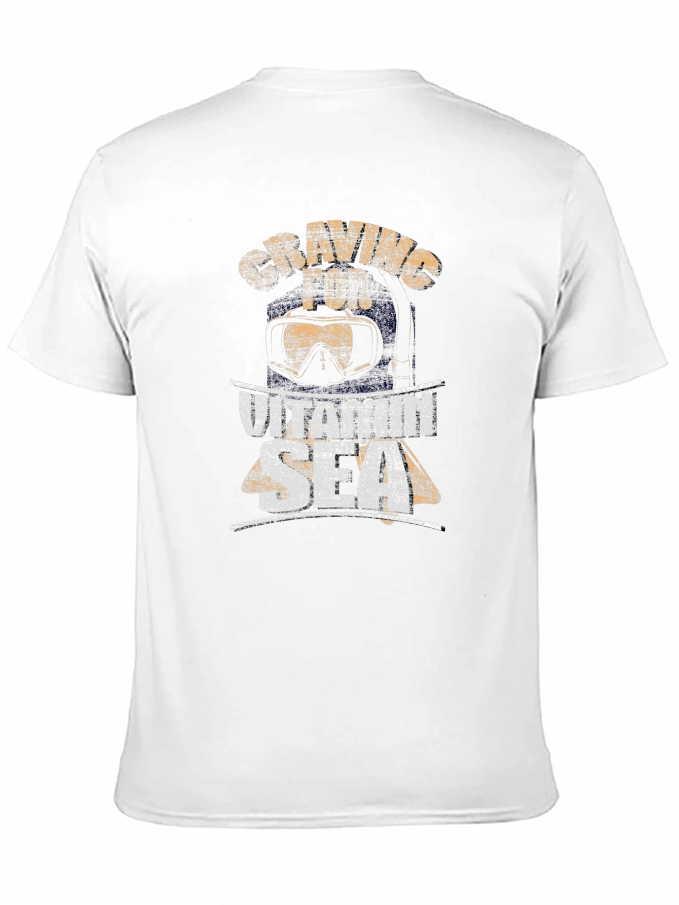 Craving for Vitamin Sea Mens Black T-Shirt