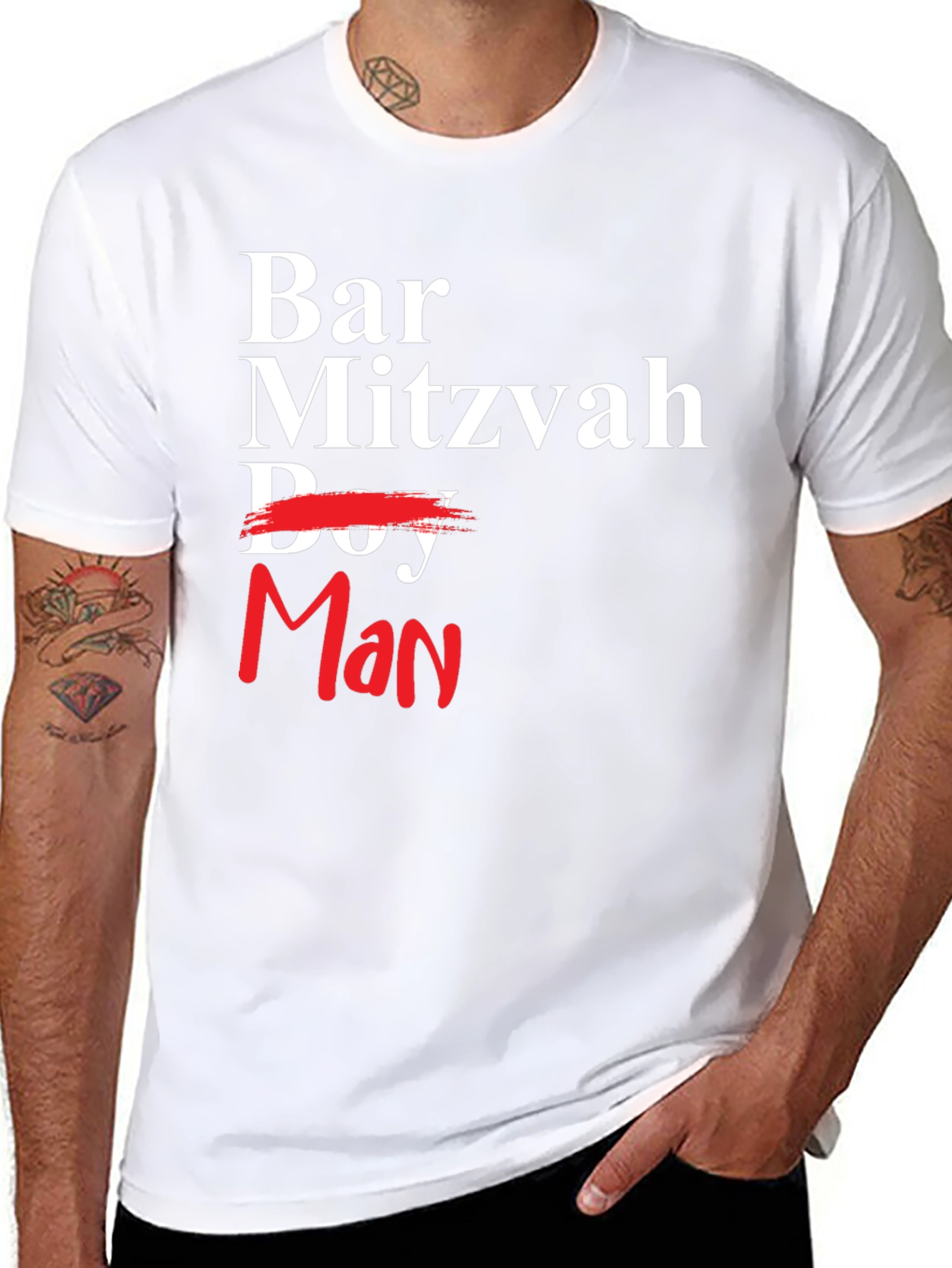 Bar Mitzvah Man T-Shirt - Celebrate Growing Up!