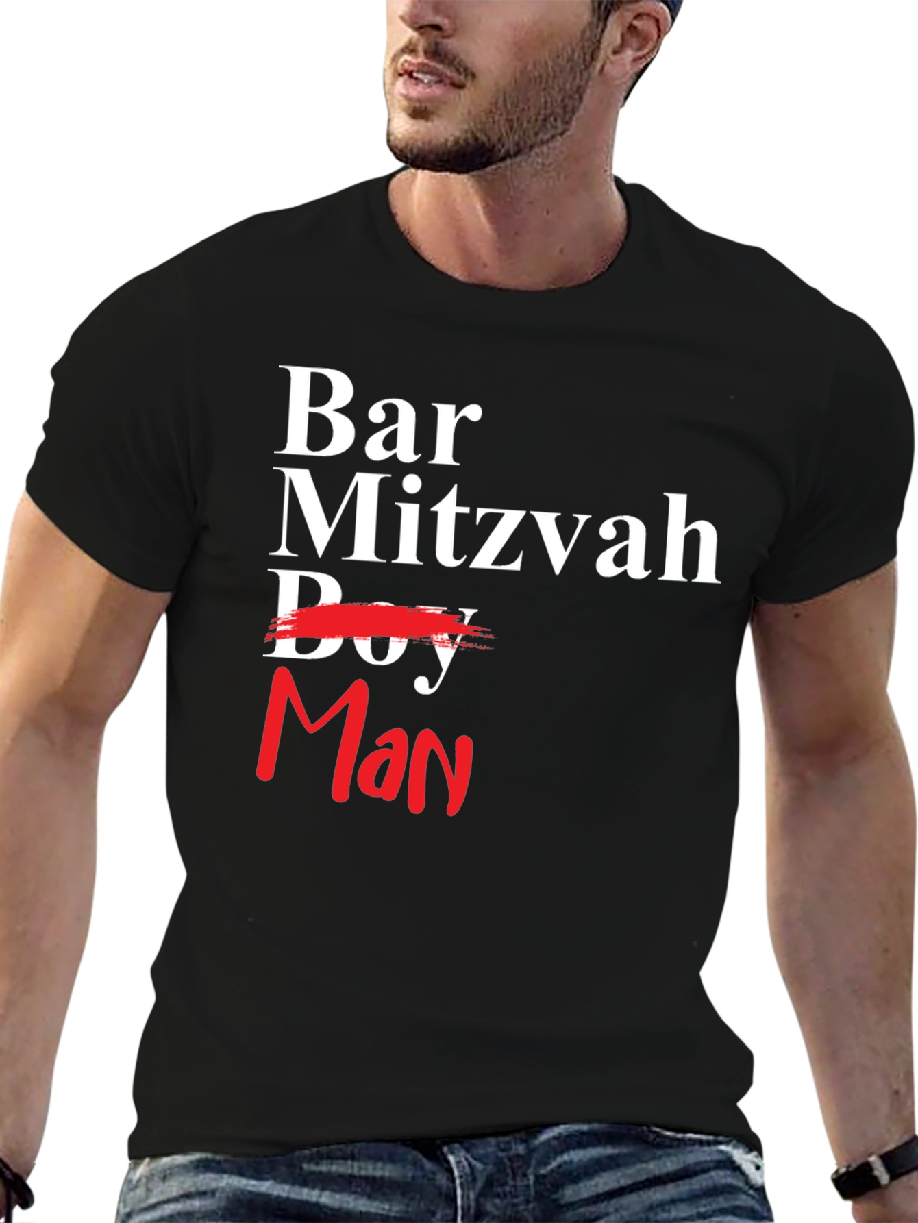 Bar Mitzvah Man T-Shirt - Celebrate Growing Up!