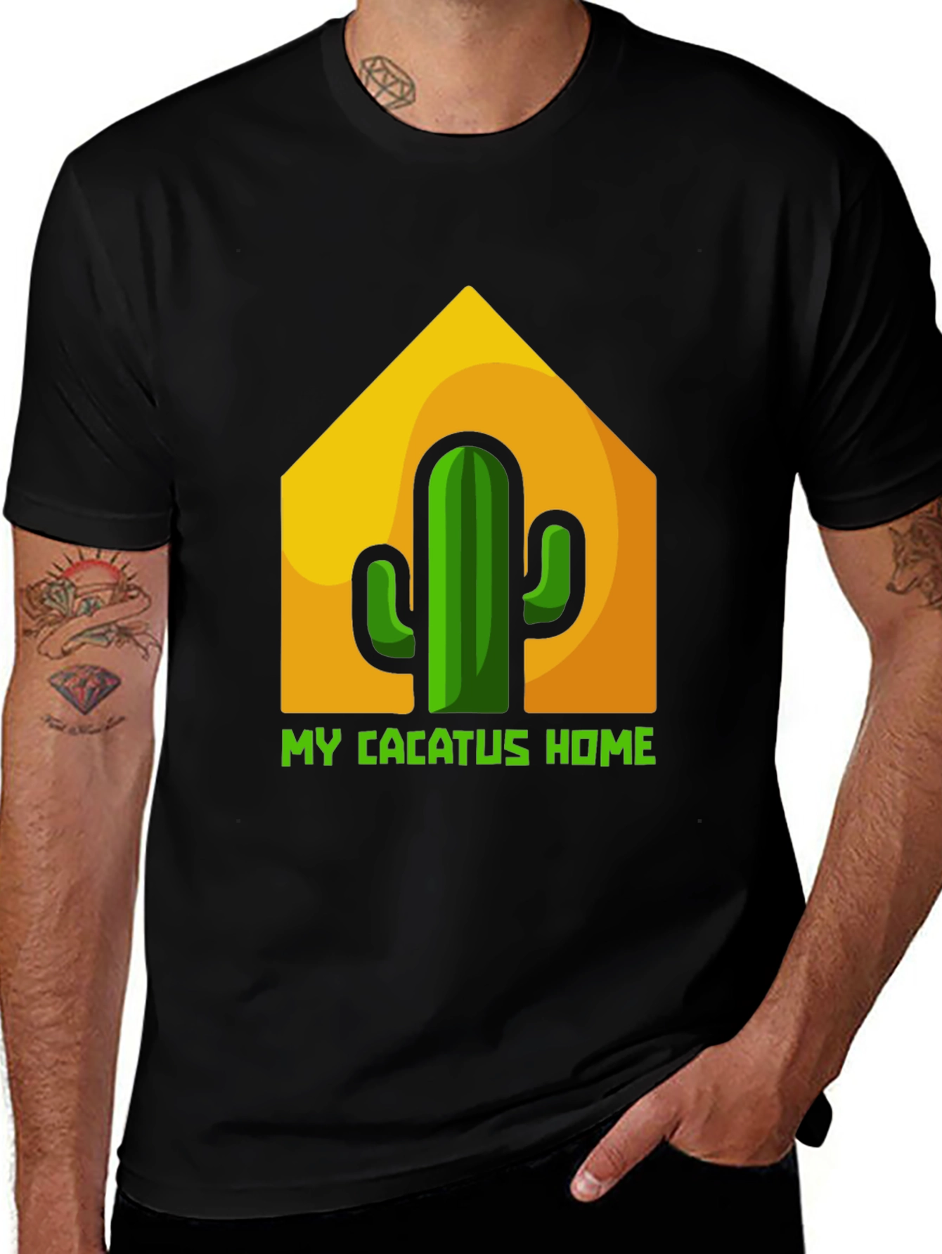 Cactus Home T-Shirt - Funny Plant Lover Tee