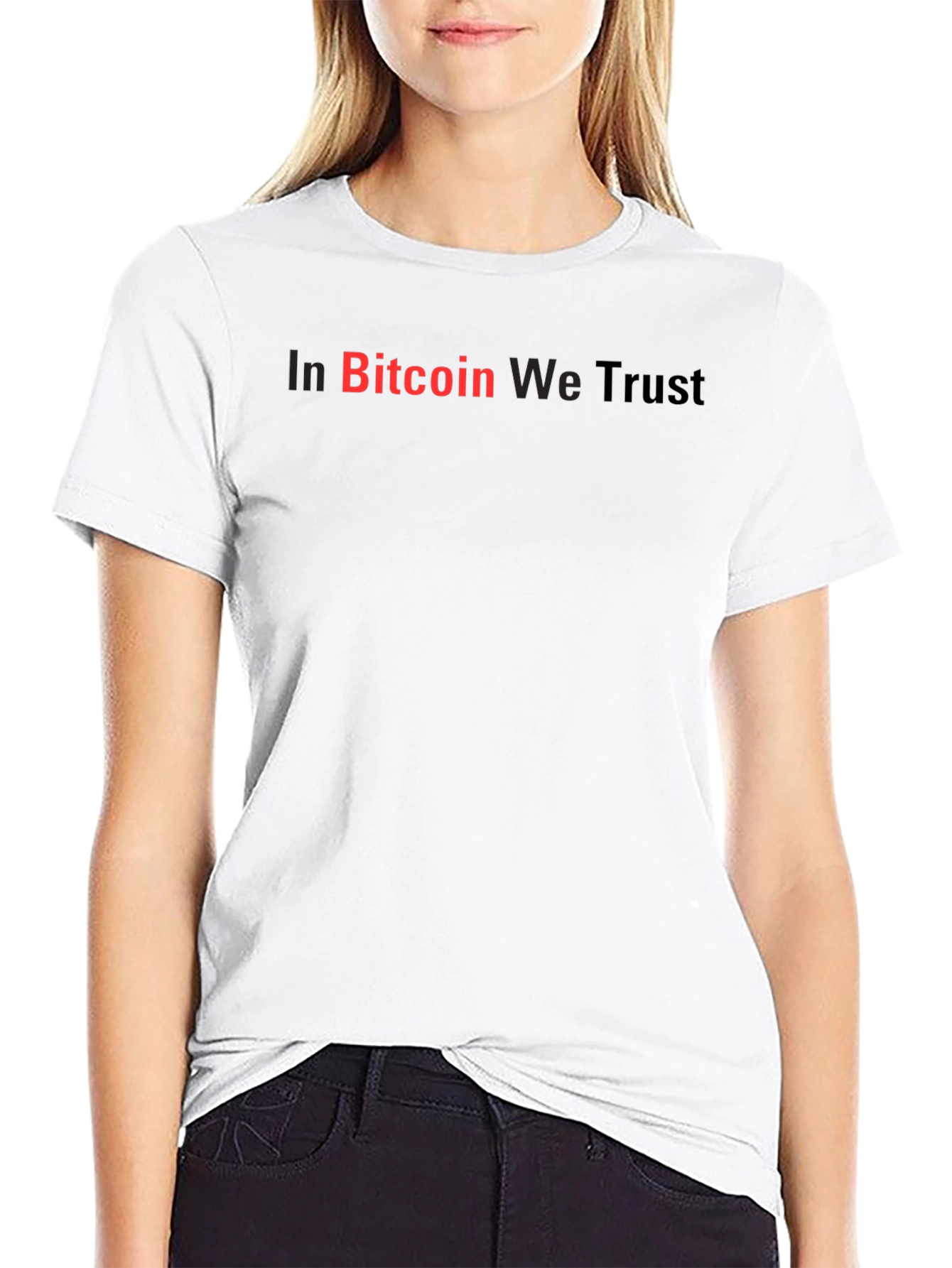 In Bitcoin We Trust Black Graphic Tee