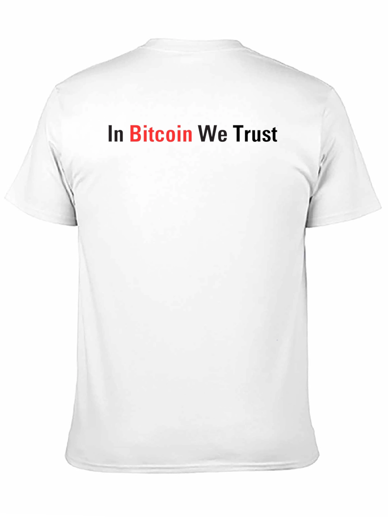 In Bitcoin We Trust Black Graphic Tee