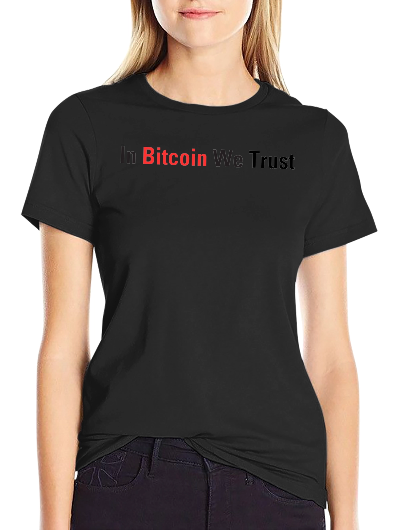 In Bitcoin We Trust Black Graphic Tee