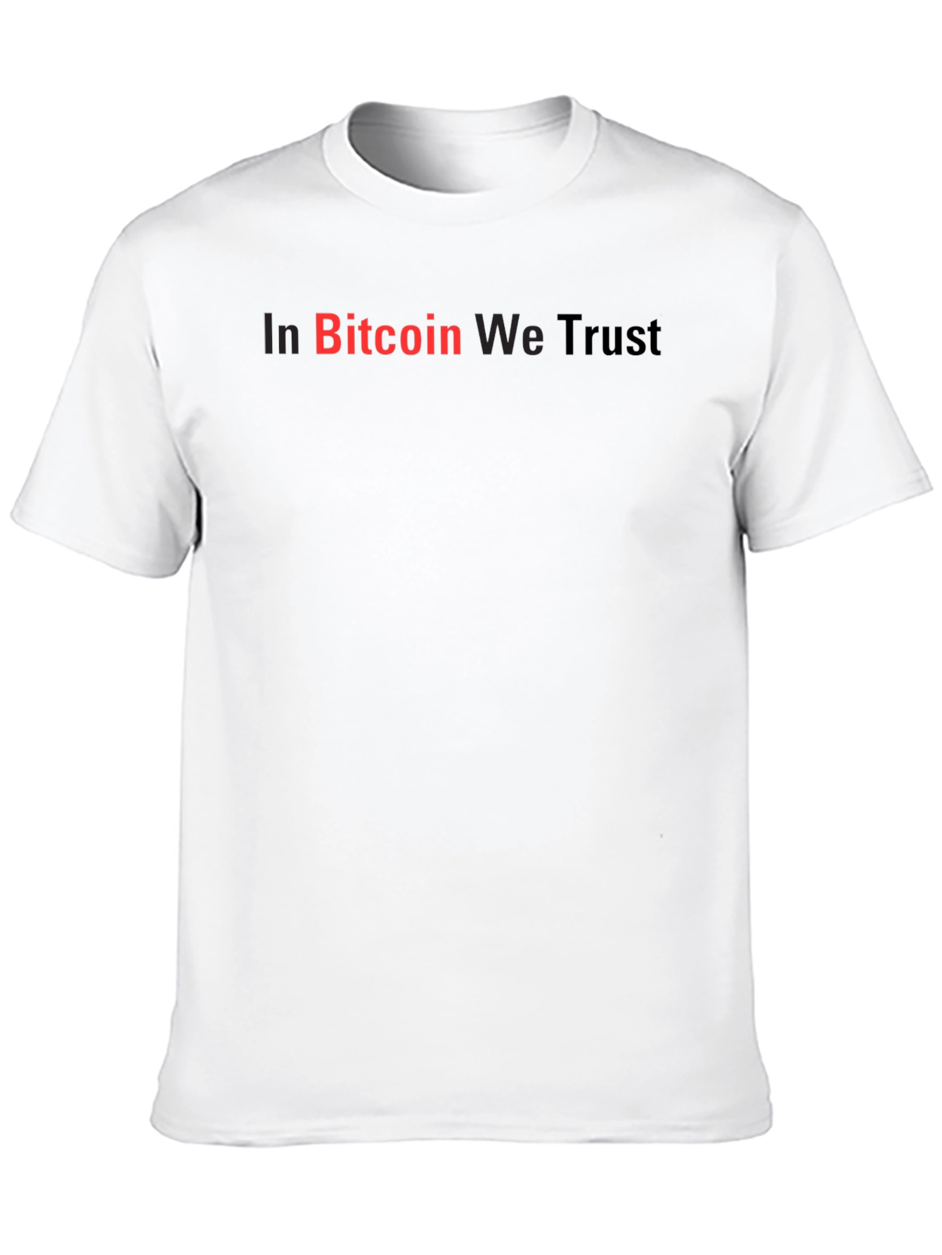 In Bitcoin We Trust Black Graphic Tee