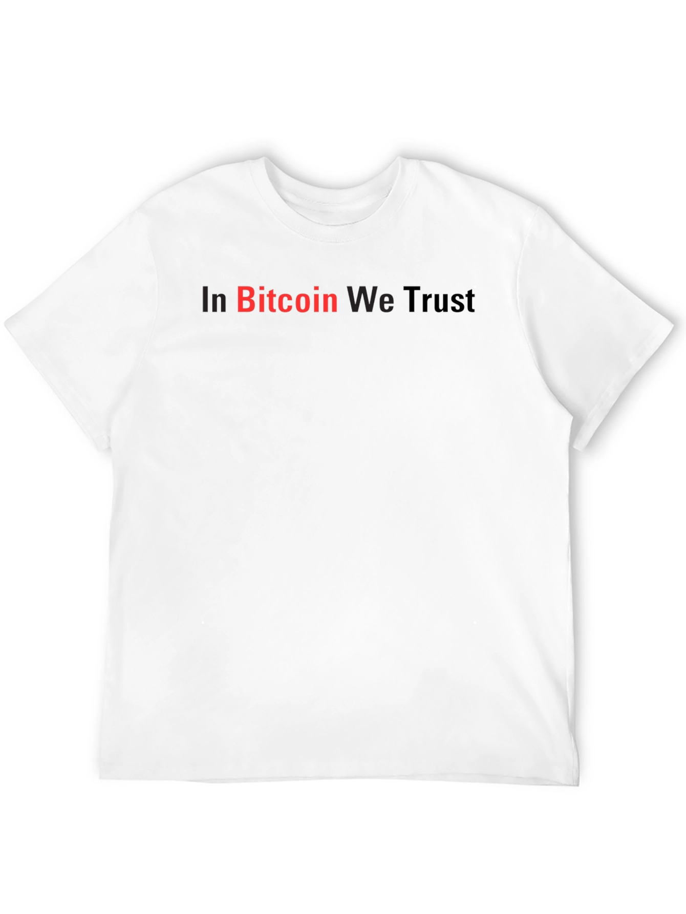 In Bitcoin We Trust Black Graphic Tee