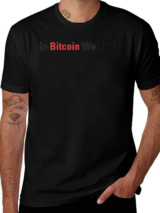 In Bitcoin We Trust Black Graphic Tee
