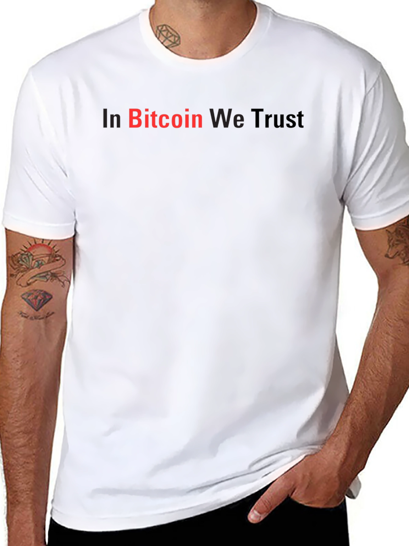 In Bitcoin We Trust Black Graphic Tee