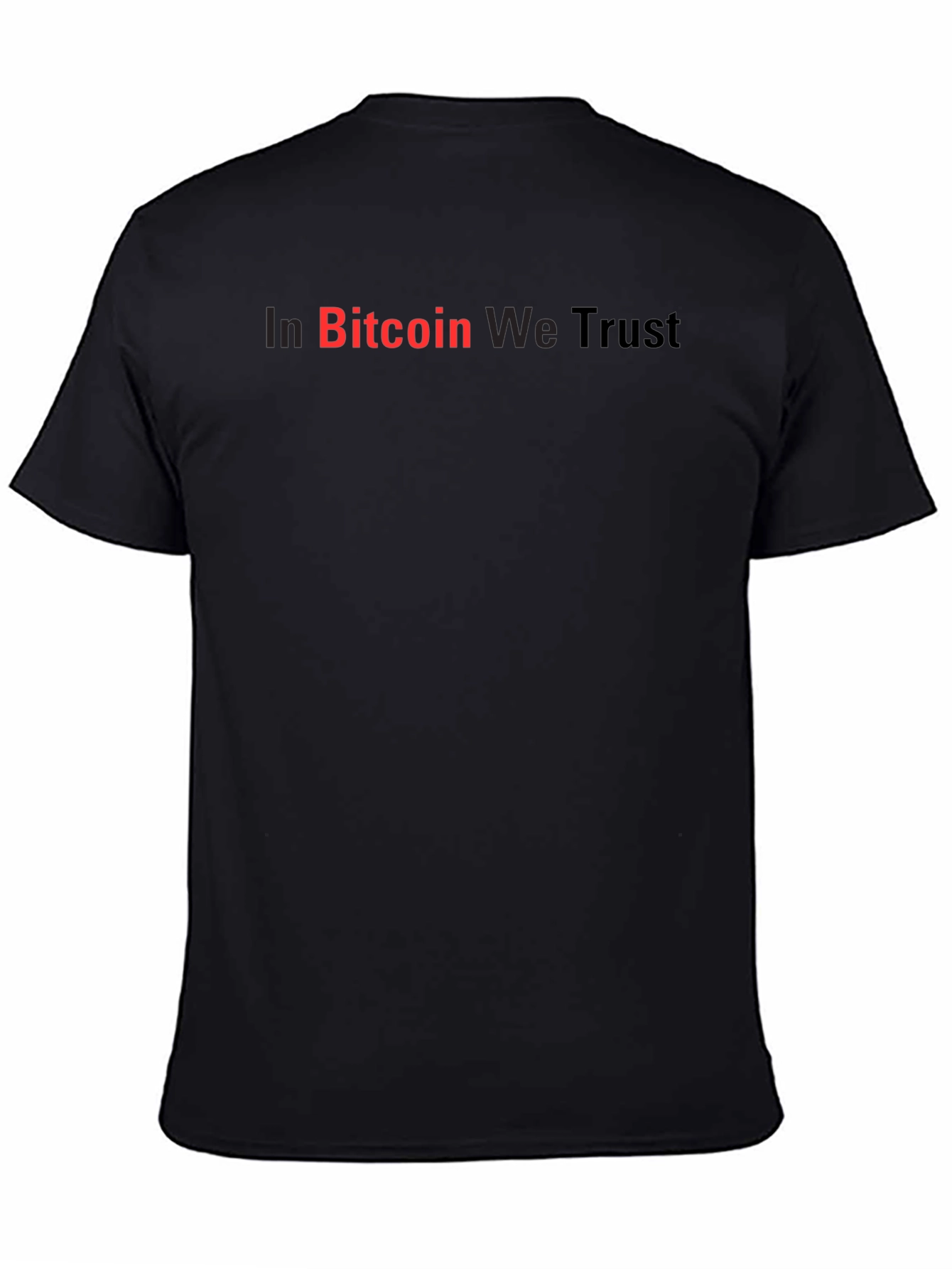 In Bitcoin We Trust Black Graphic Tee