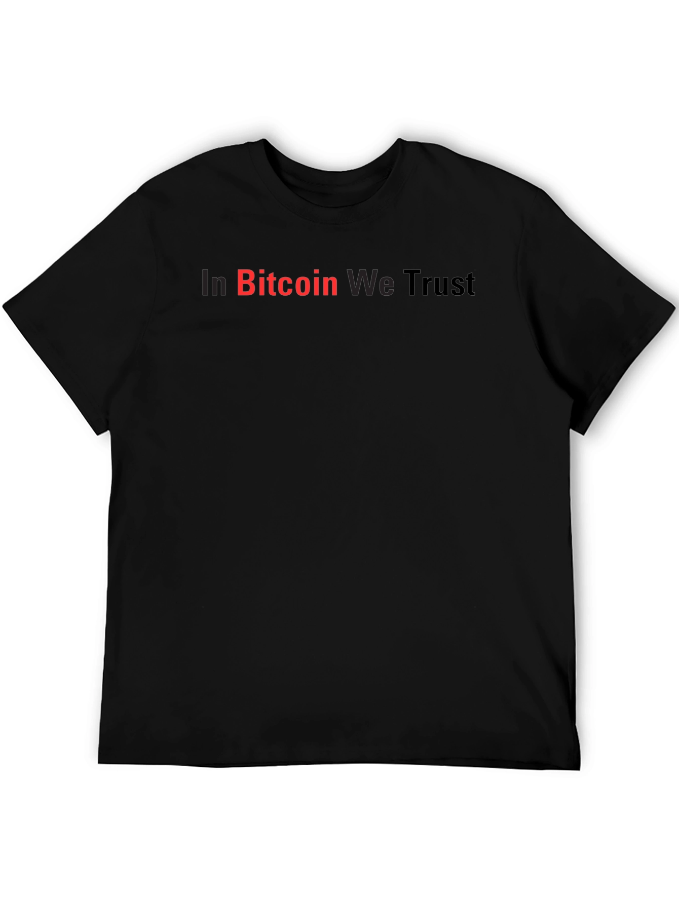 In Bitcoin We Trust Black Graphic Tee