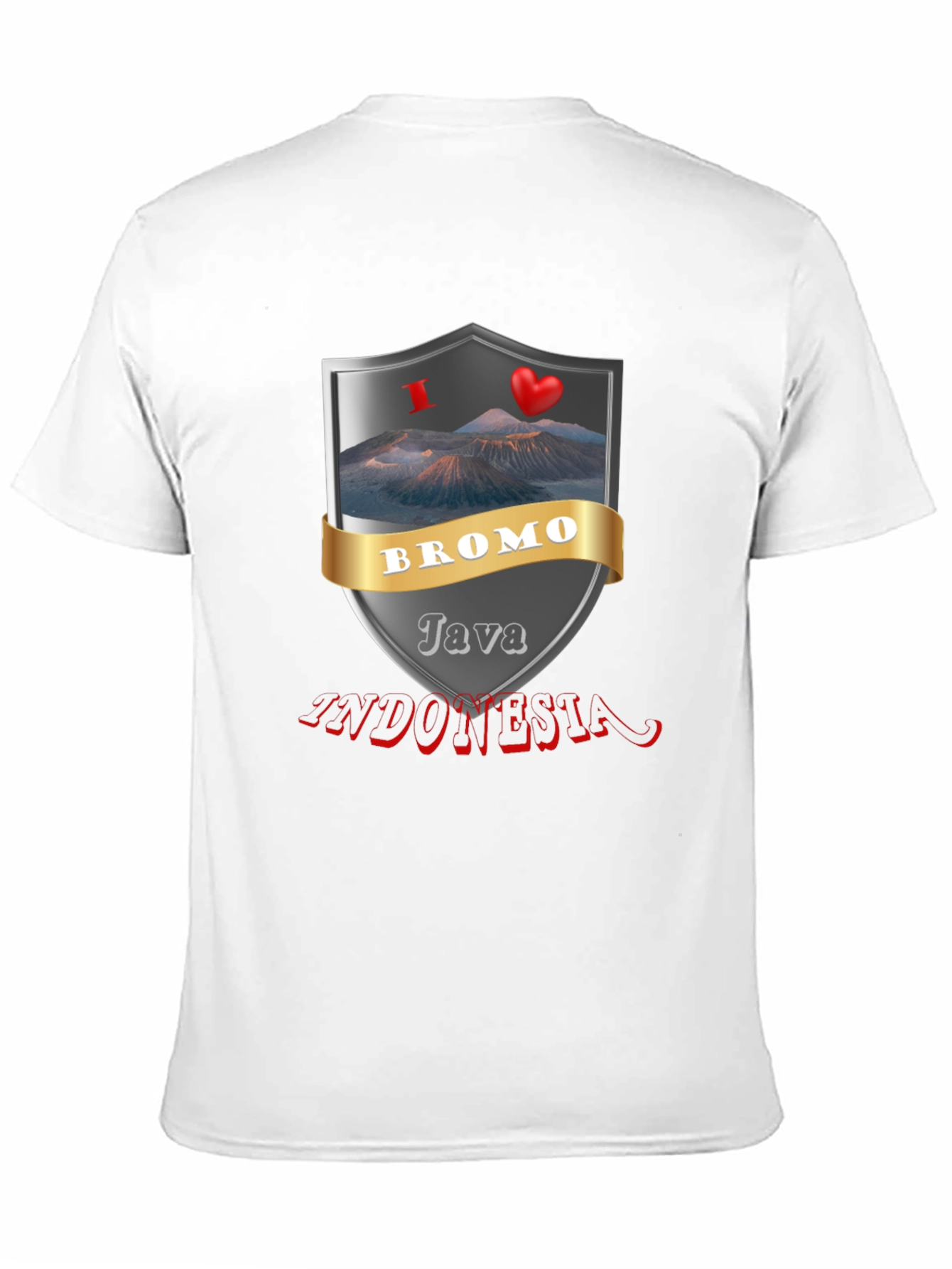 Bromo Java Indonesia Black Graphic T-Shirt