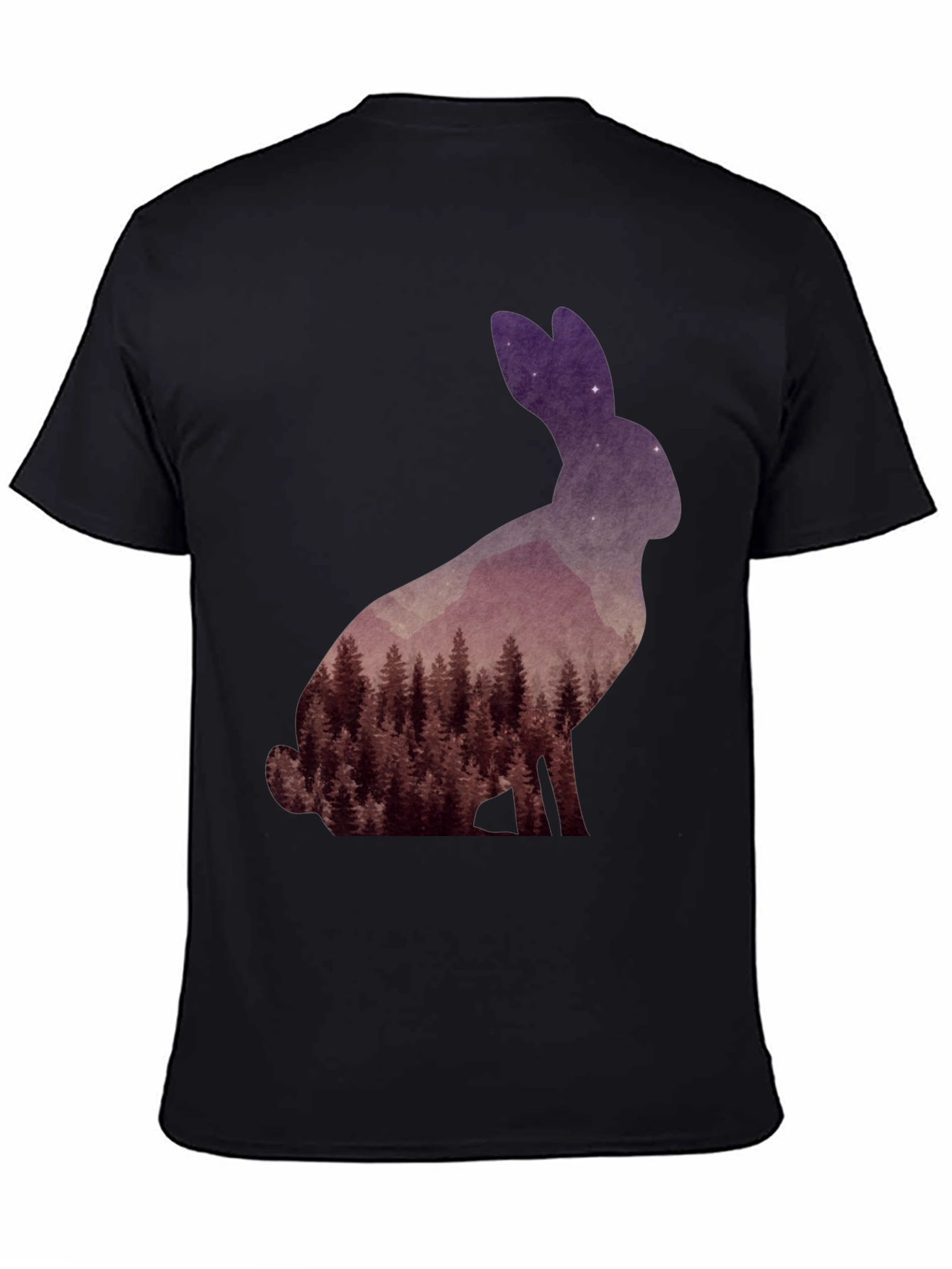 Nature Rabbit Graphic T-Shirt - Unique Forest Design