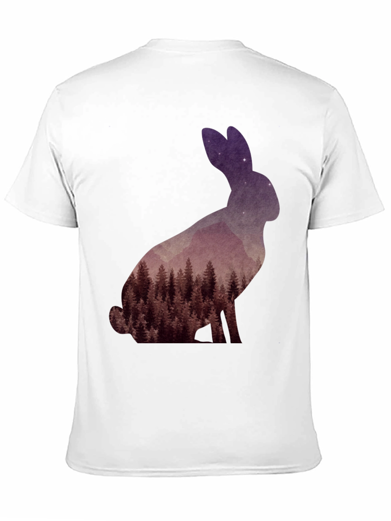 Nature Rabbit Graphic T-Shirt - Unique Forest Design
