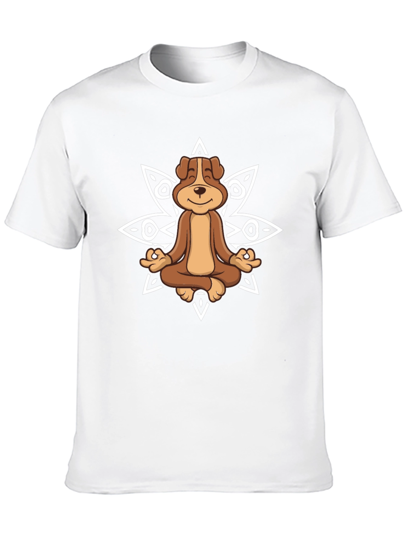 Meditating Dog Graphic Tee - Relaxed Fit