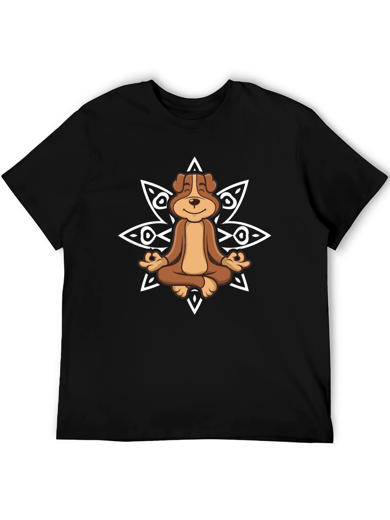 Meditating Dog Graphic Tee - Relaxed Fit