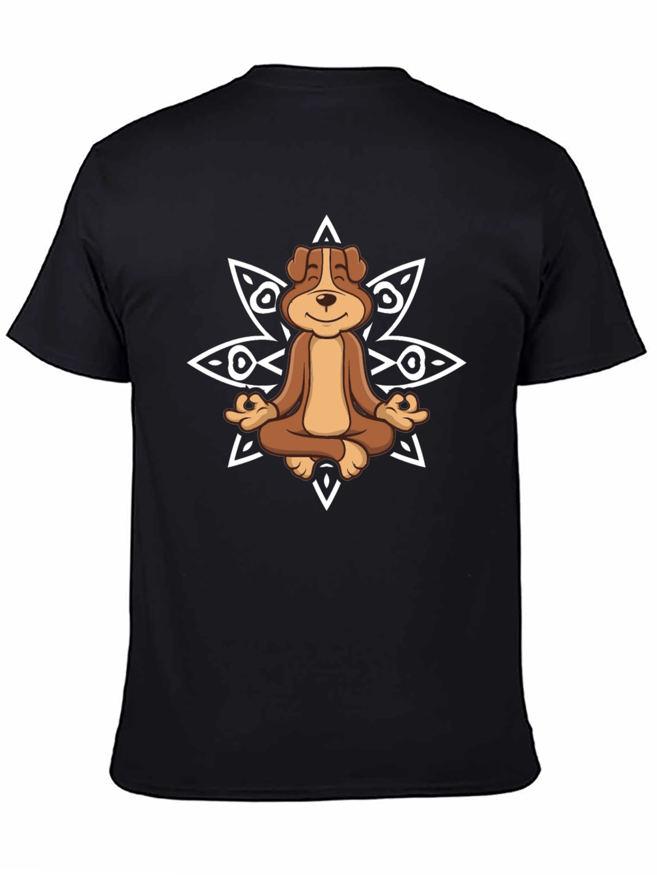 Meditating Dog Graphic Tee - Relaxed Fit