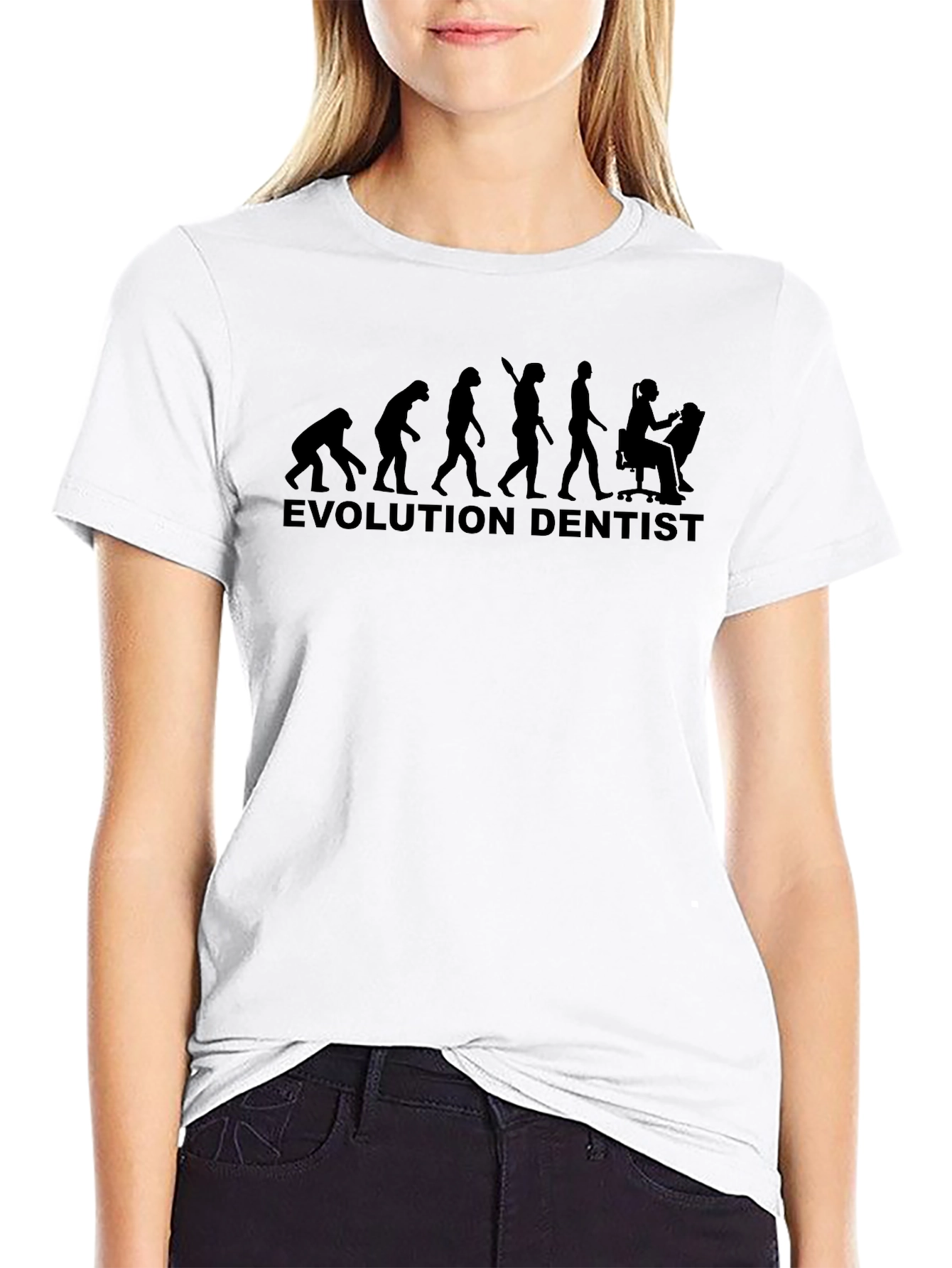 Evolution Dentist T-Shirt - Black