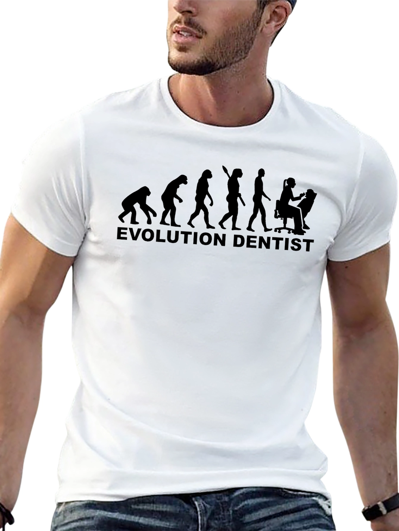 Evolution Dentist T-Shirt - Black