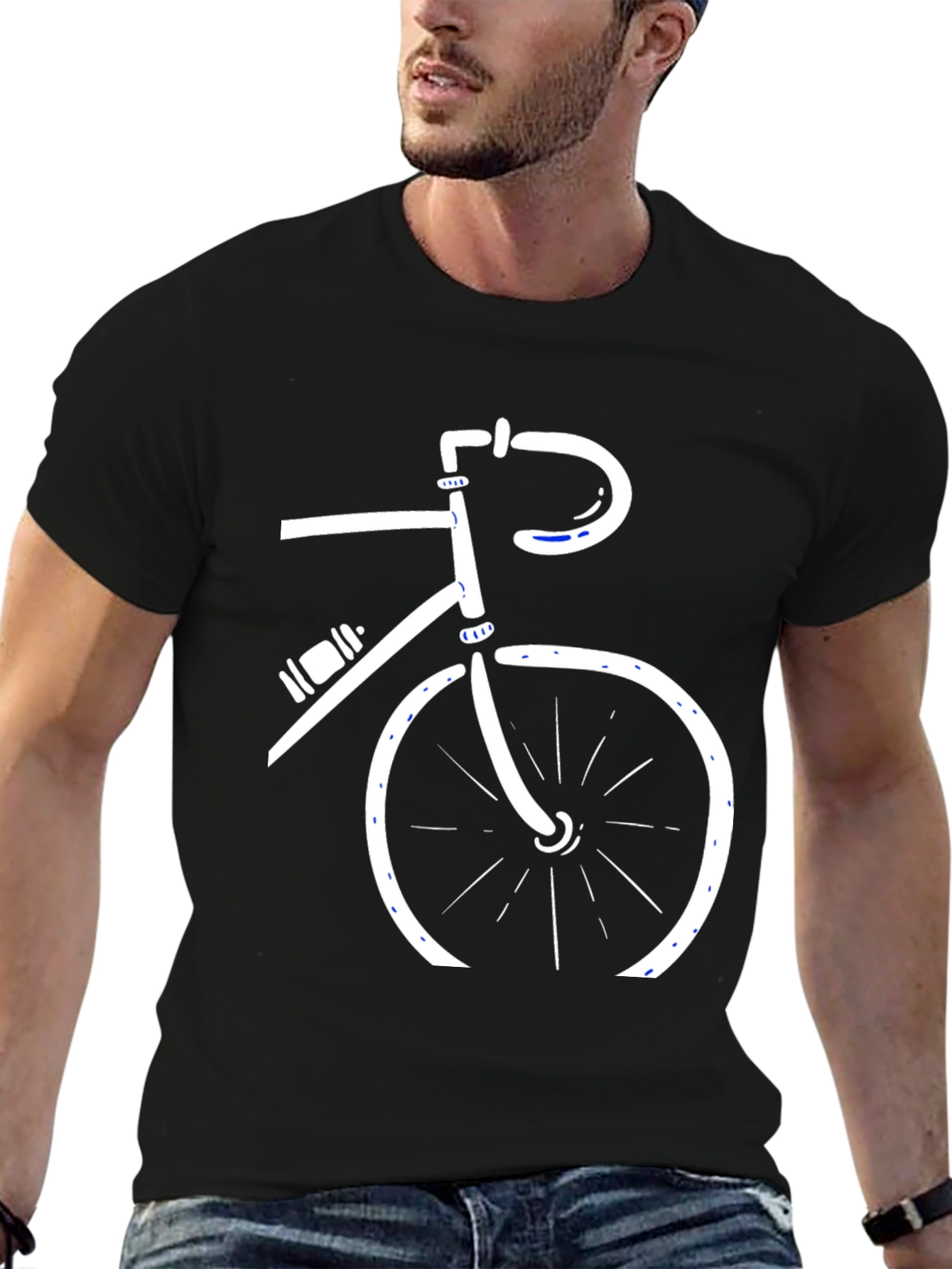Cycling Enthusiast Tee - Sleek Bike Design