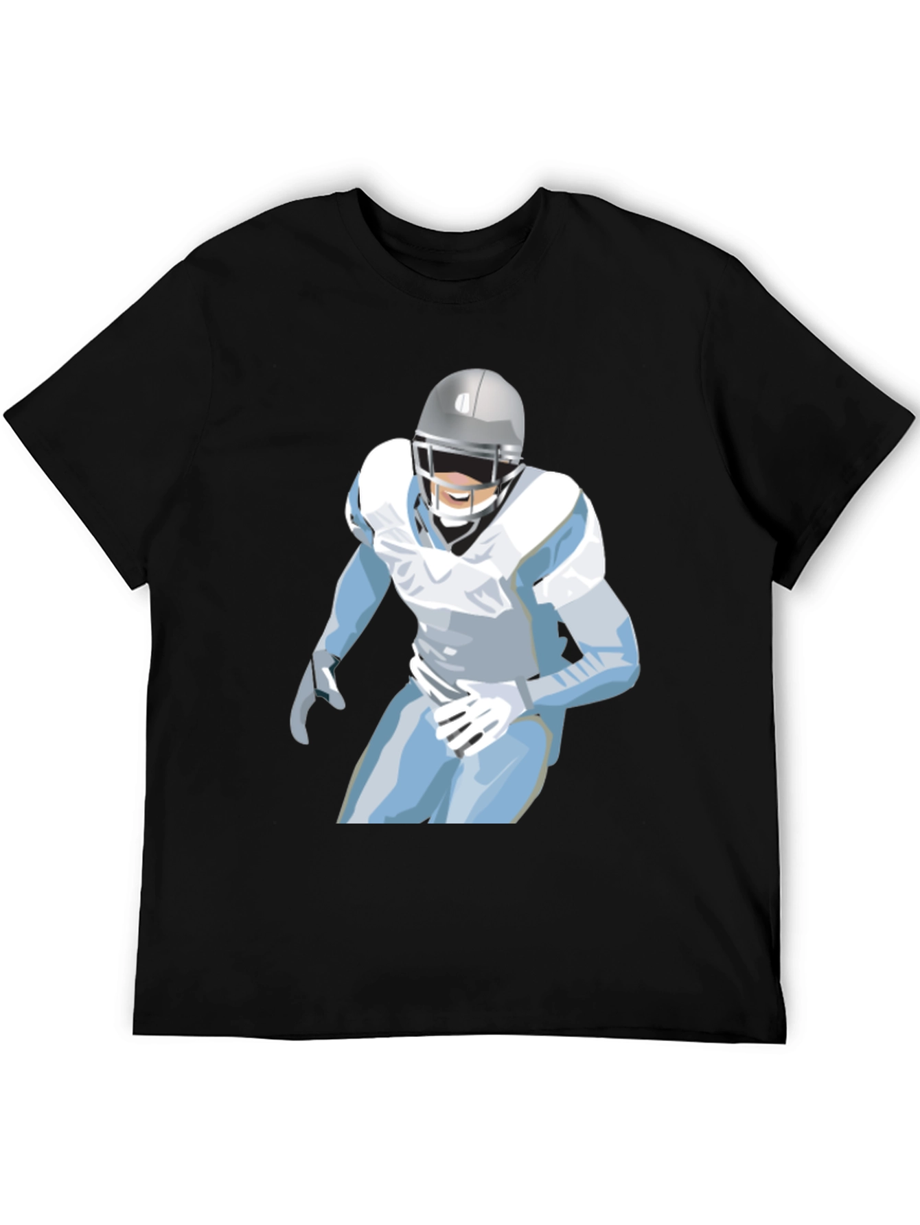 Football Player Graphic Tee - Casual Style