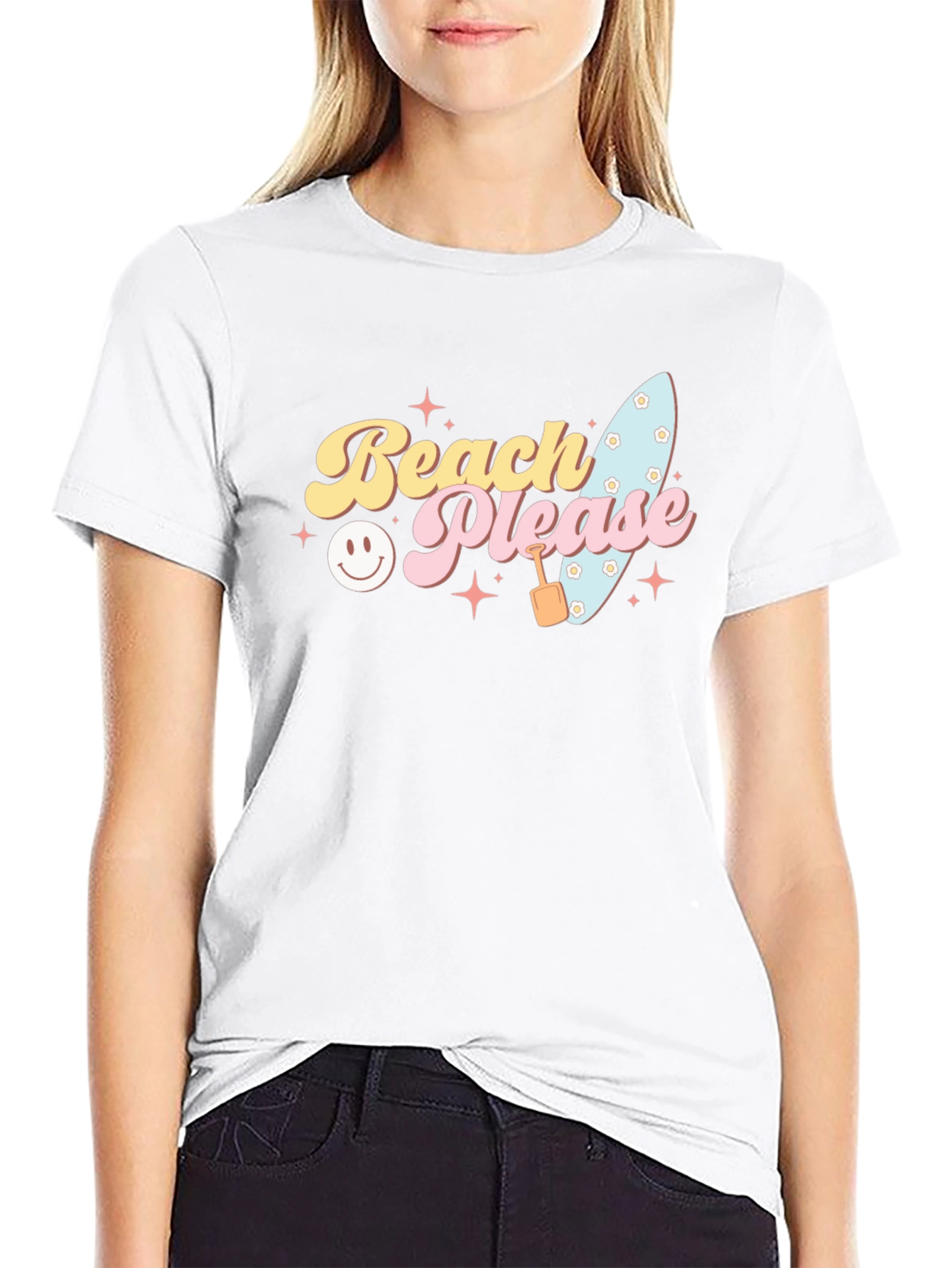 Beach Please Graphic T-Shirt - Summer Fun!