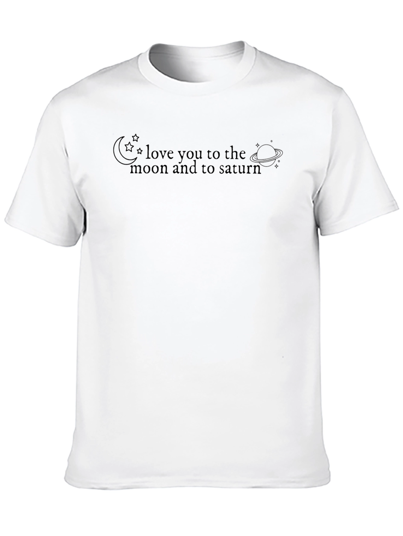 Love You To The Moon Saturn Graphic Tee