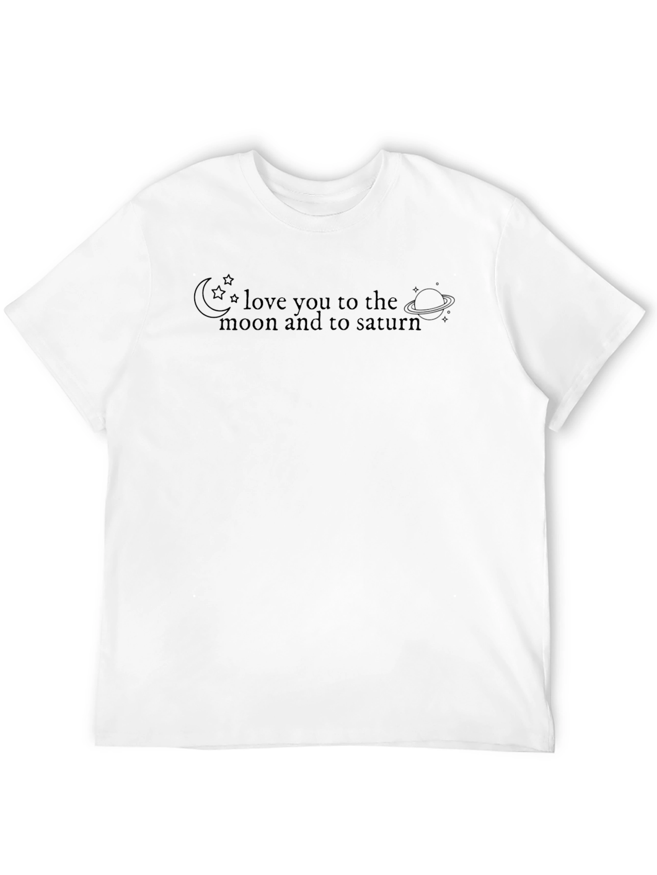 Love You To The Moon Saturn Graphic Tee