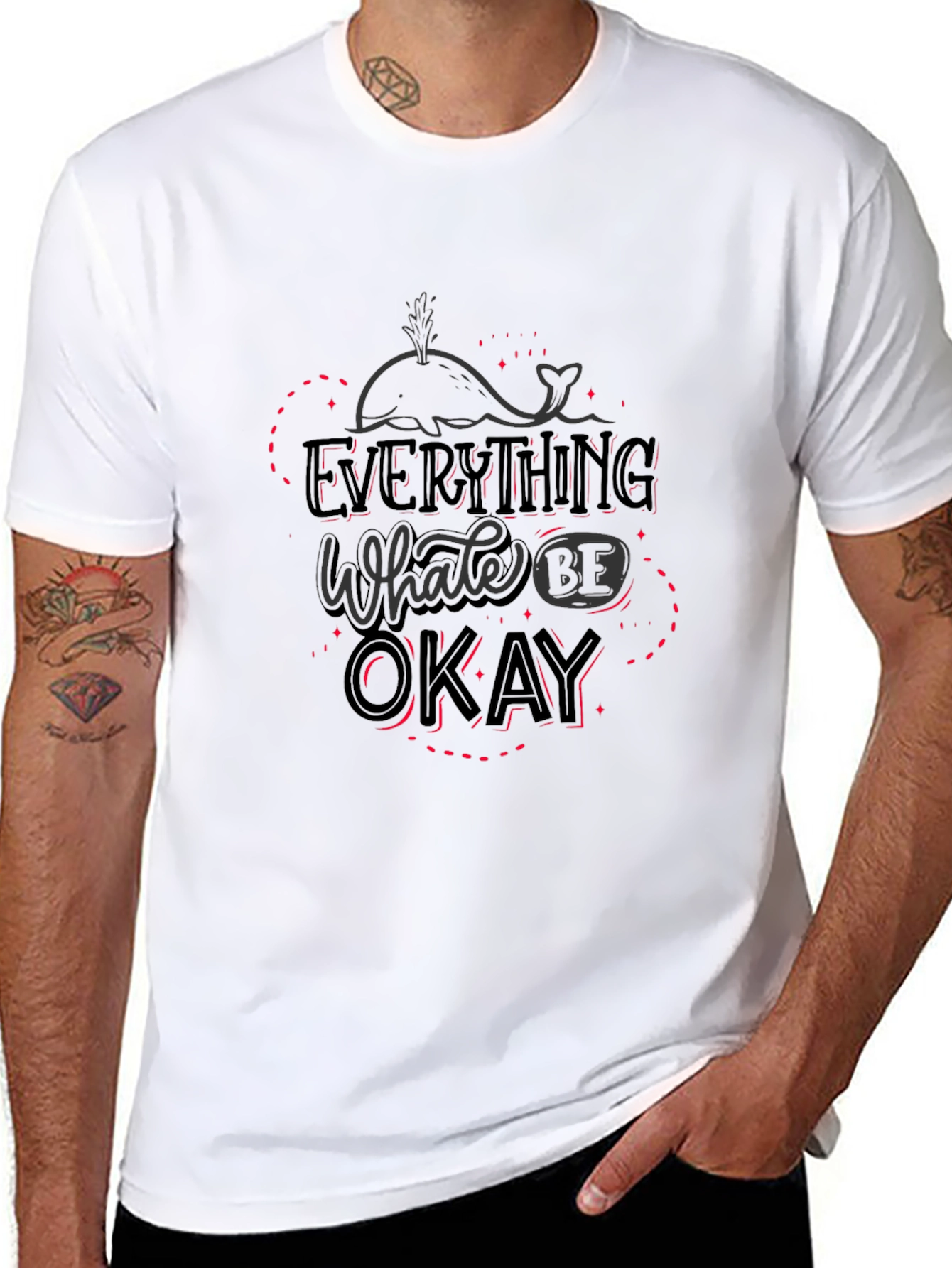 Everything Whale Be Okay Graphic T-Shirt