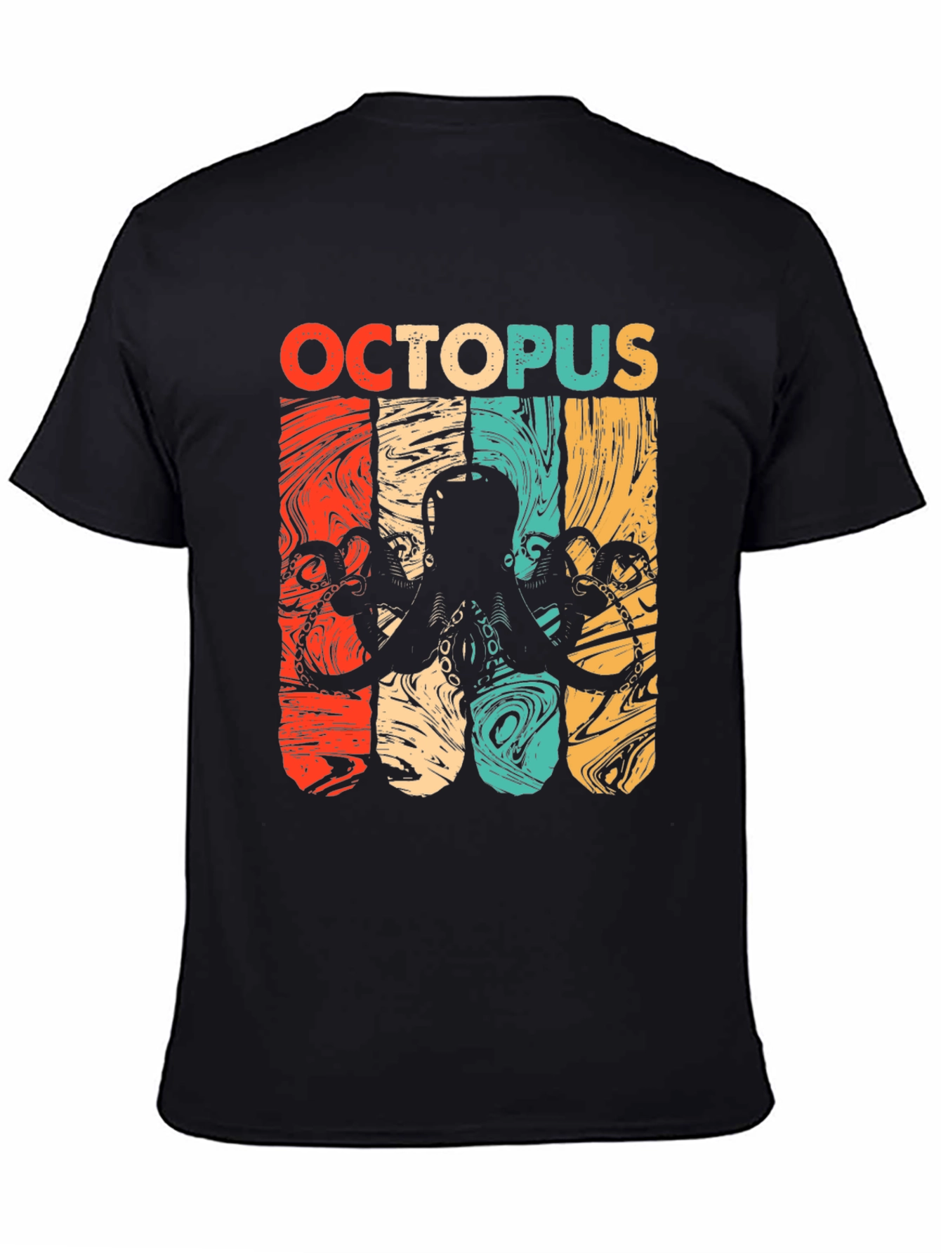 Retro Octopus Graphic T-Shirt - Cool Marine Life Tee